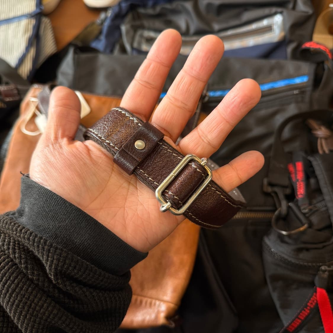 타케오 키쿠치 카우레더 숄더백 일본생산 상품이미지4