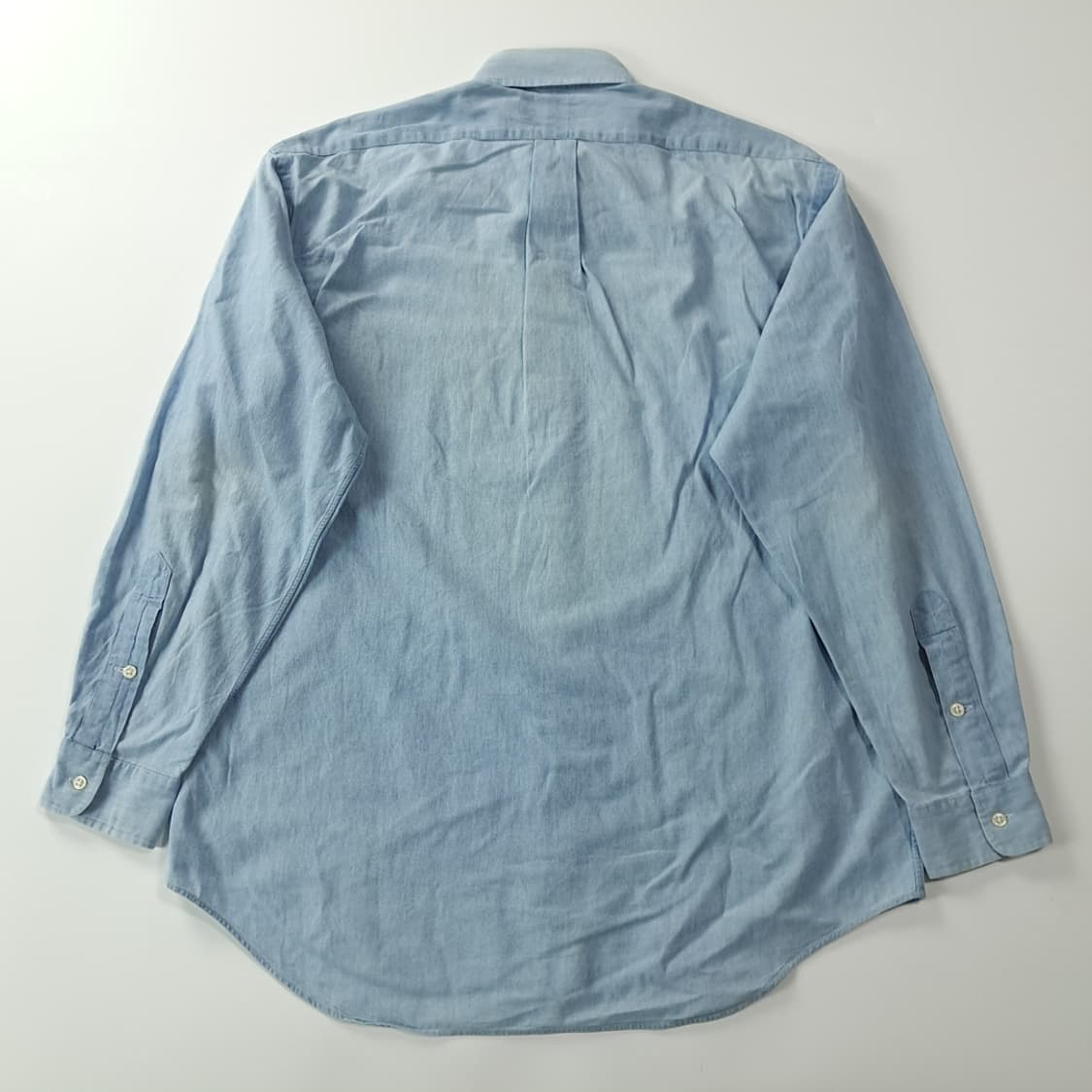 CK217 S 폴로 90s 필리핀판 빅셔츠 샴브레이 셔츠 남방 상품이미지6