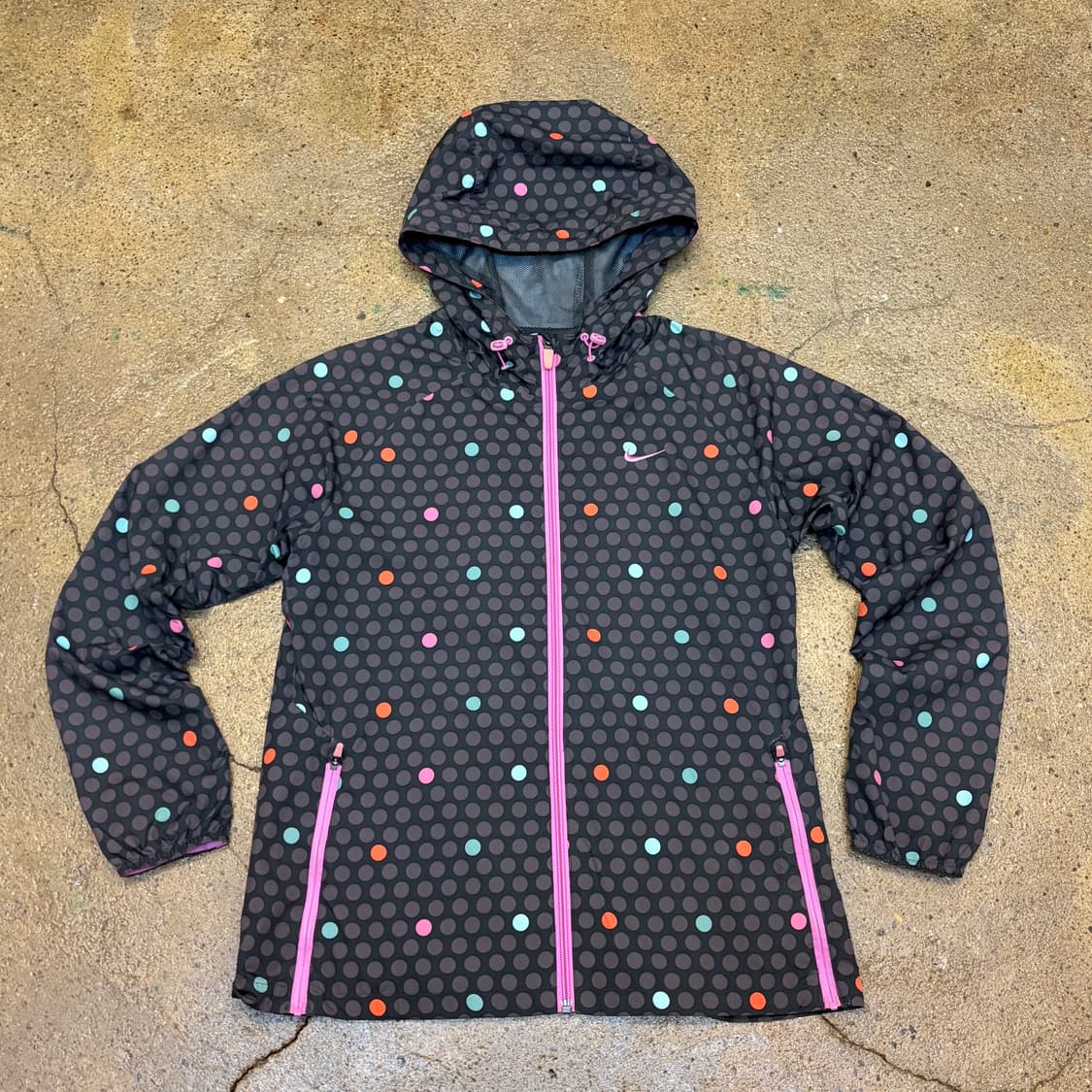 USA 나이키 도트 땡땡이 후드 바람막이  상품이미지1