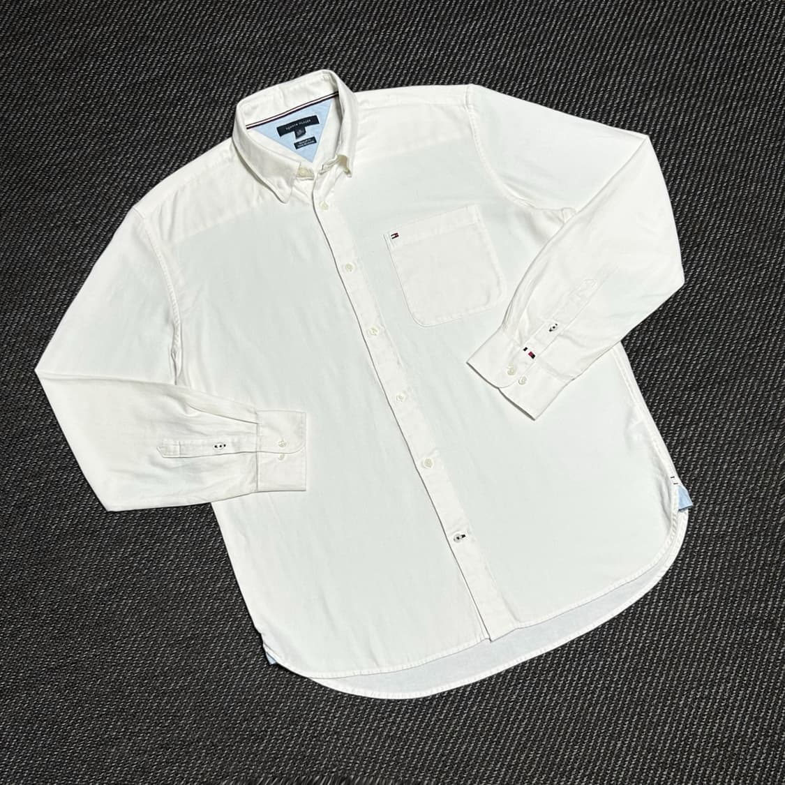 [XXL] Tommy 타미힐피거 아이보리 베이직 셔츠 상품이미지2