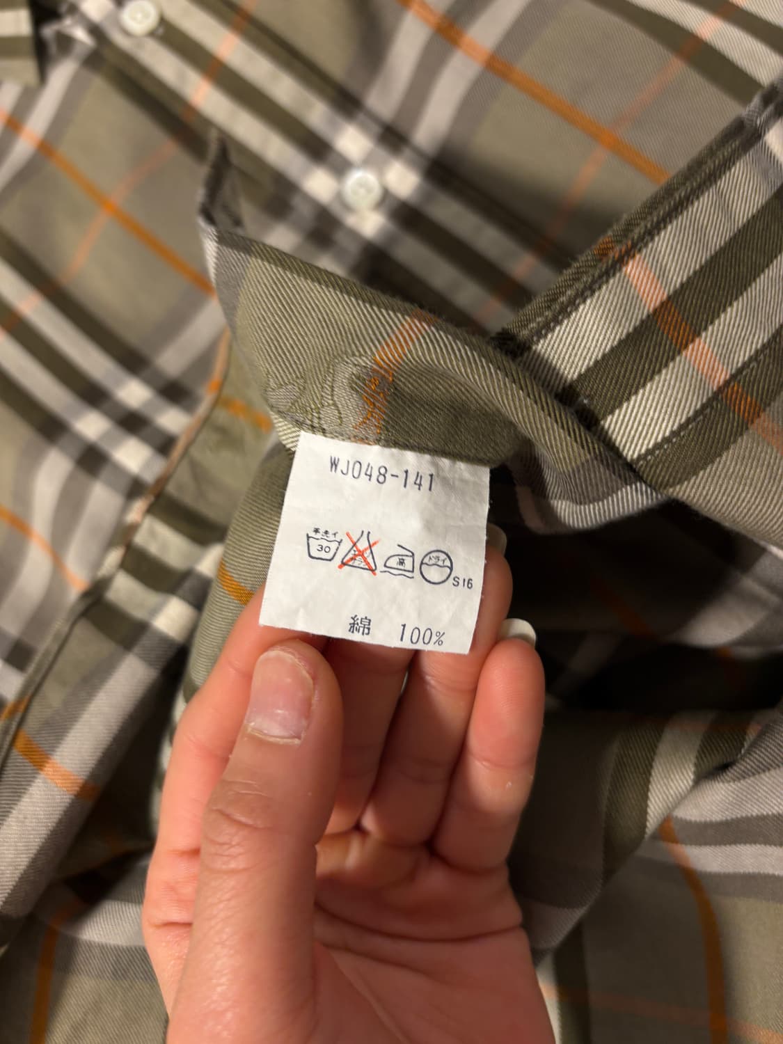 버버리 기마로고 체크셔츠 상품이미지10