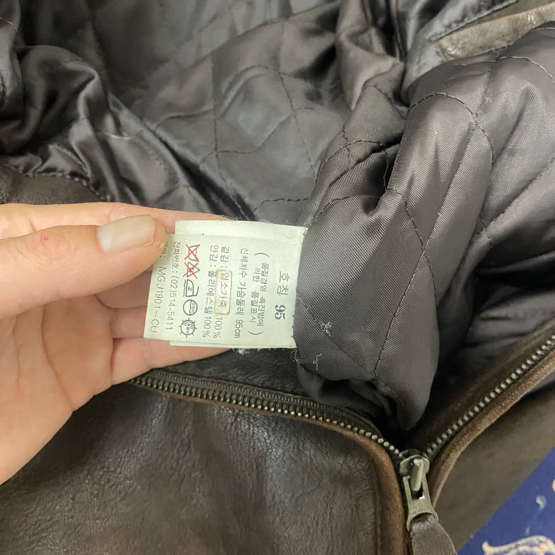 [100] 마리떼프랑소와저버 빈티지 염소가죽 자켓 상품이미지9