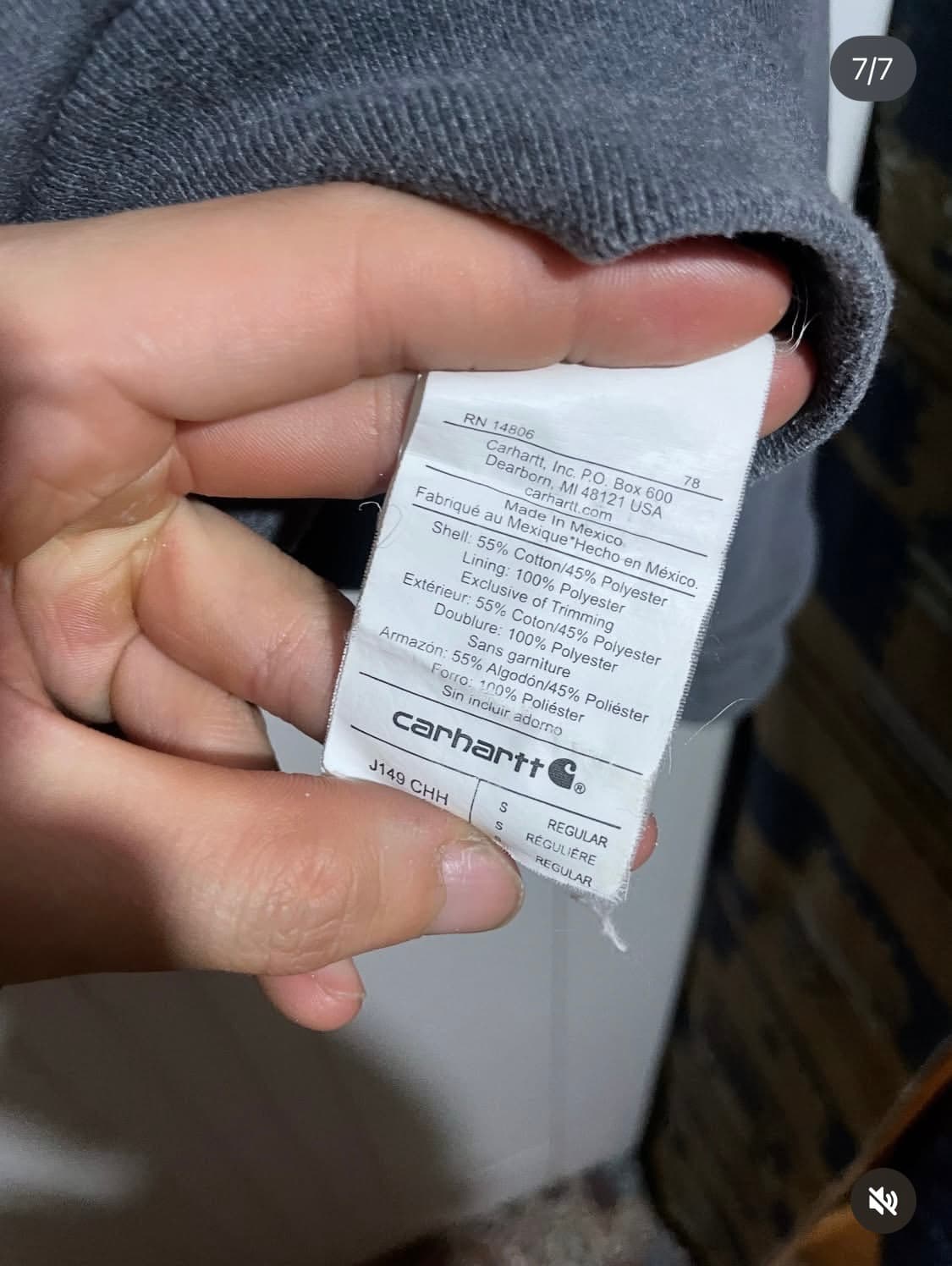 칼하트 써멀 후드집업 상품이미지7