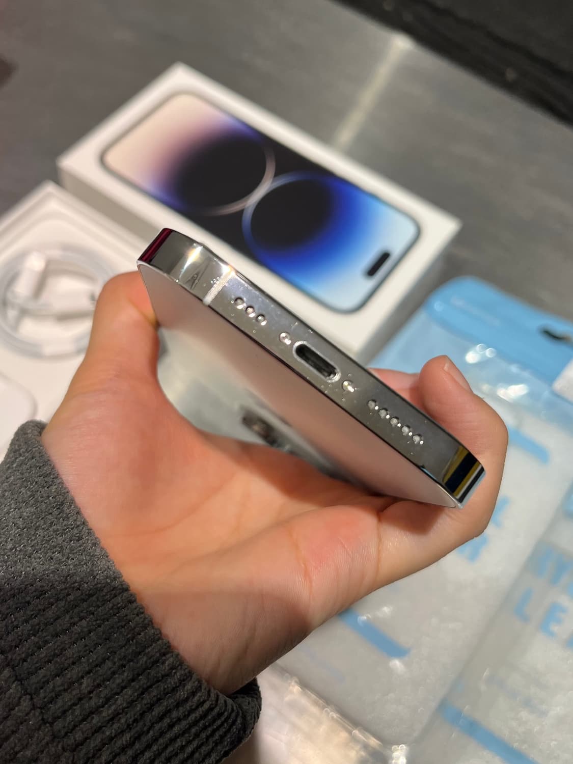 아이폰 14pro 실버 리퍼폰 풀박스 상품이미지5