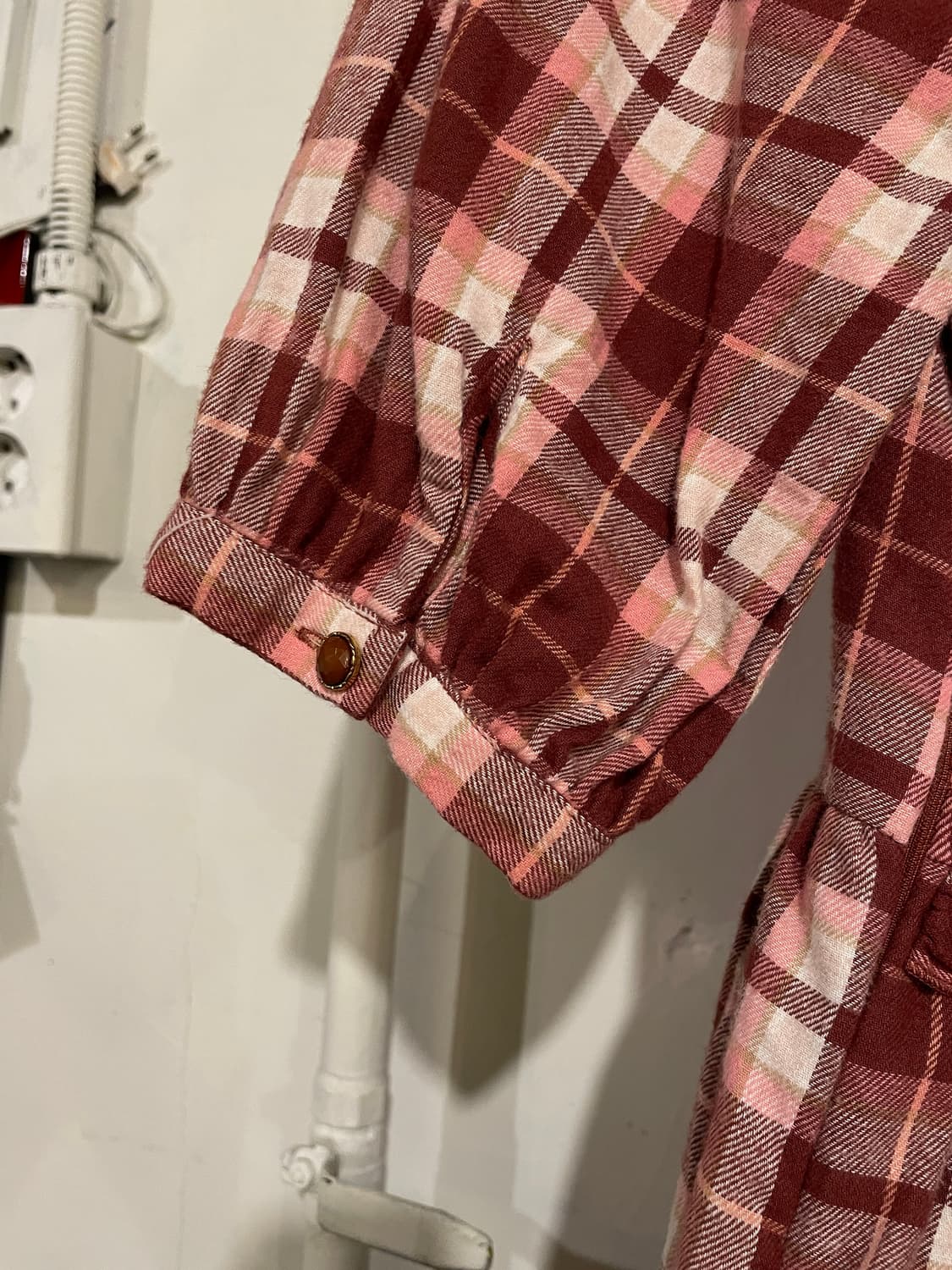 liz lisa 리즈리사 시스루 레드 체크 스트랩 미니 원피스 상품이미지8