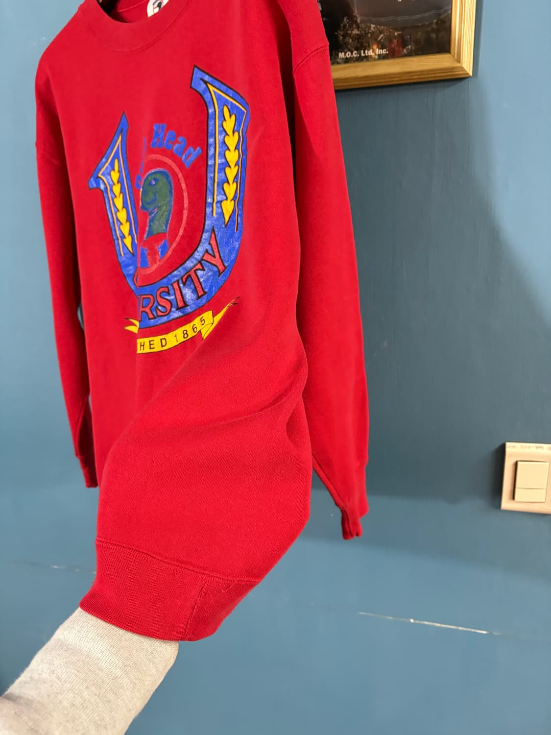 80-90' Duck head USA Sweatshirt.  상품이미지4