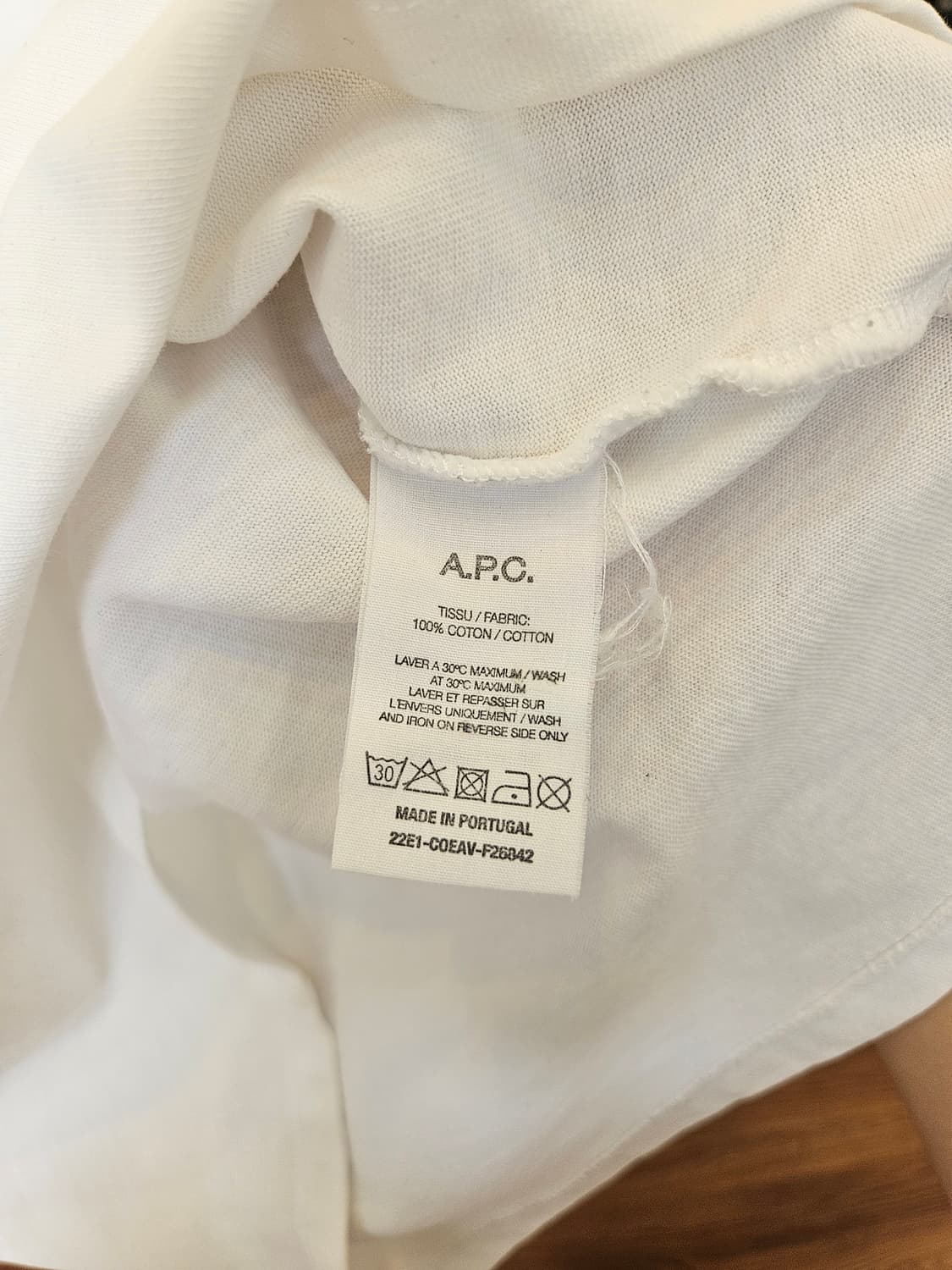 아페쎄 자수 로고 티셔츠 상품이미지6