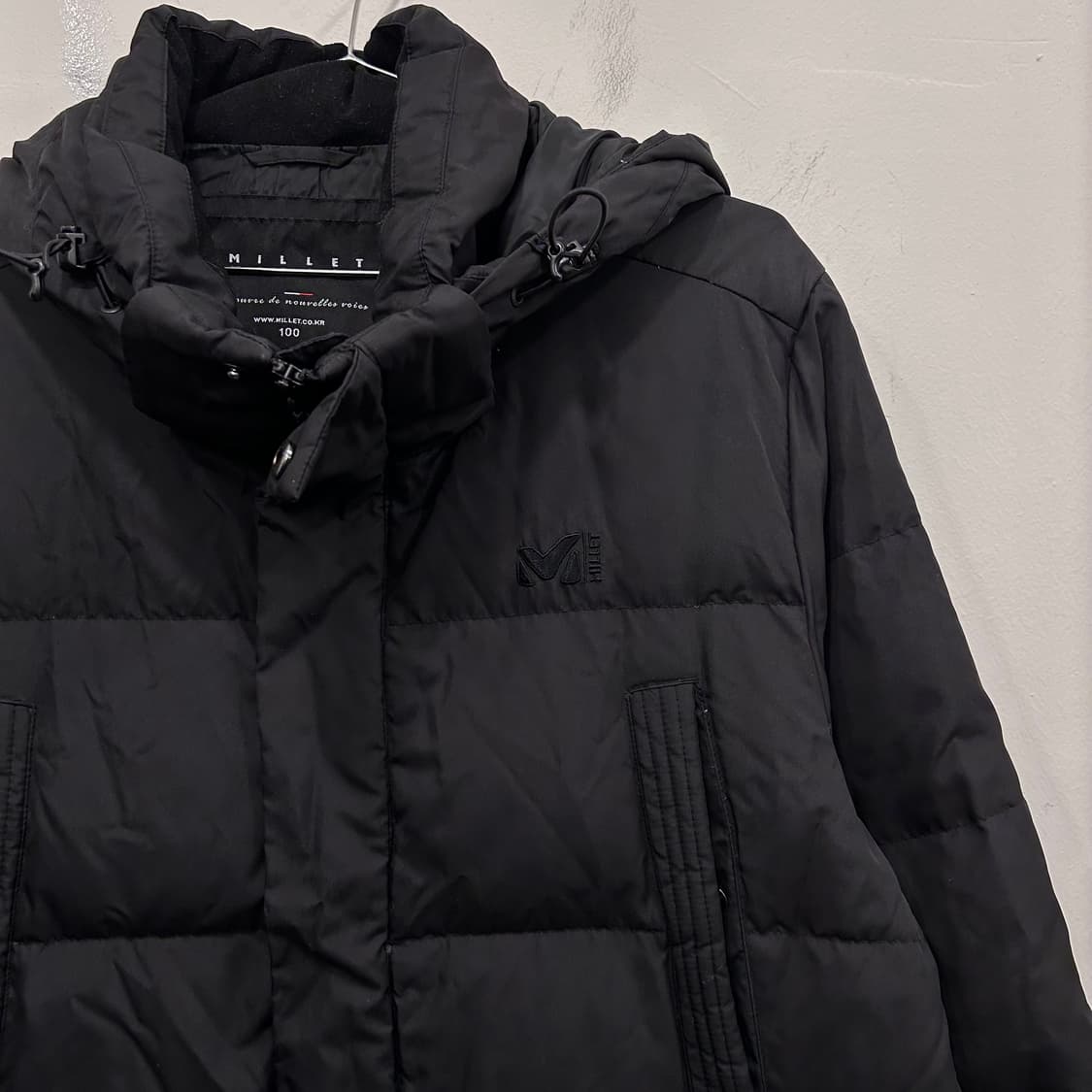 밀레 덕다운 4포켓 후드 돕빠 롱패딩 상품이미지1