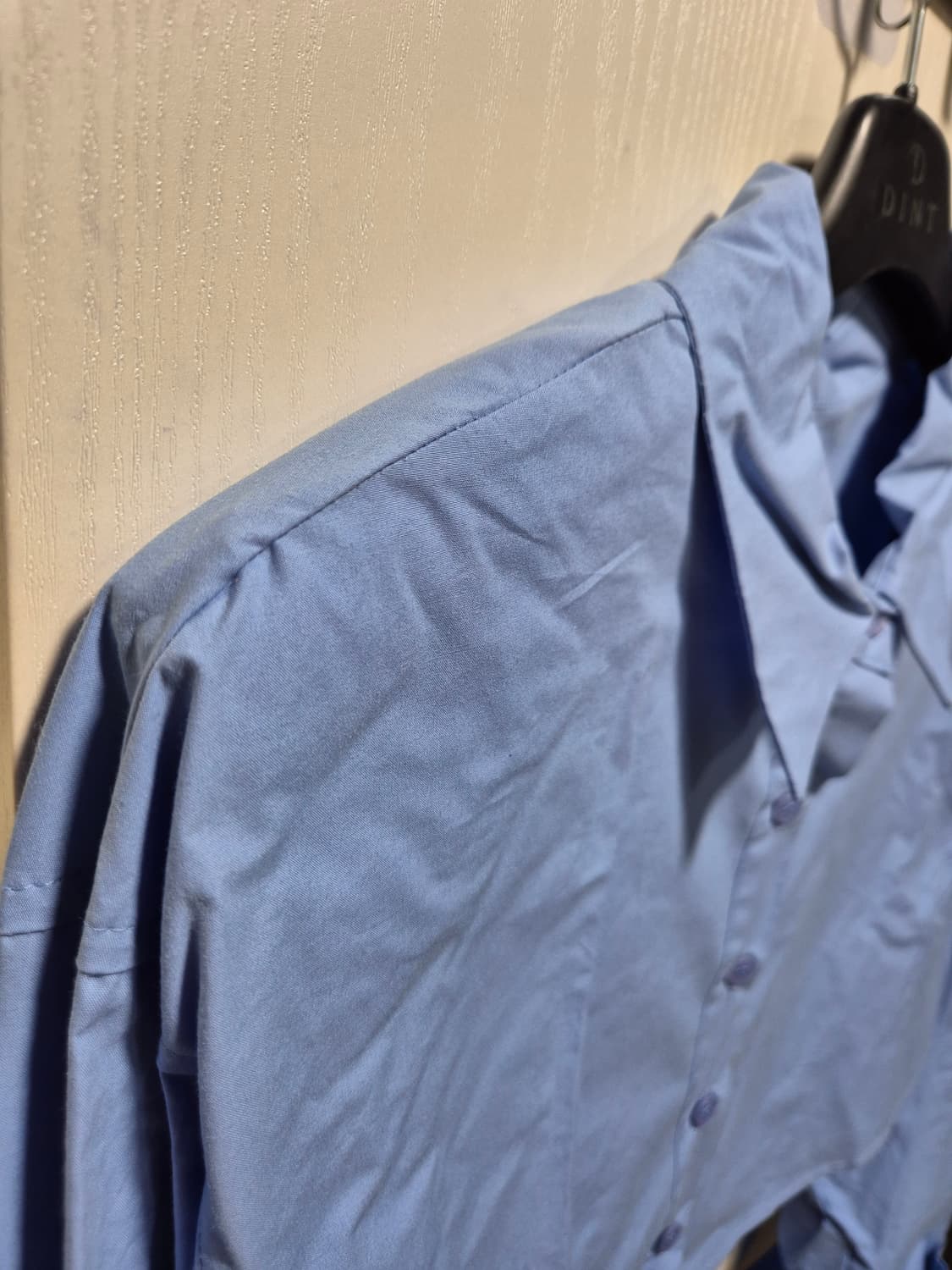 (세일)(새상품)DINT 딘트 소라색 크롭 셔츠 상품이미지6