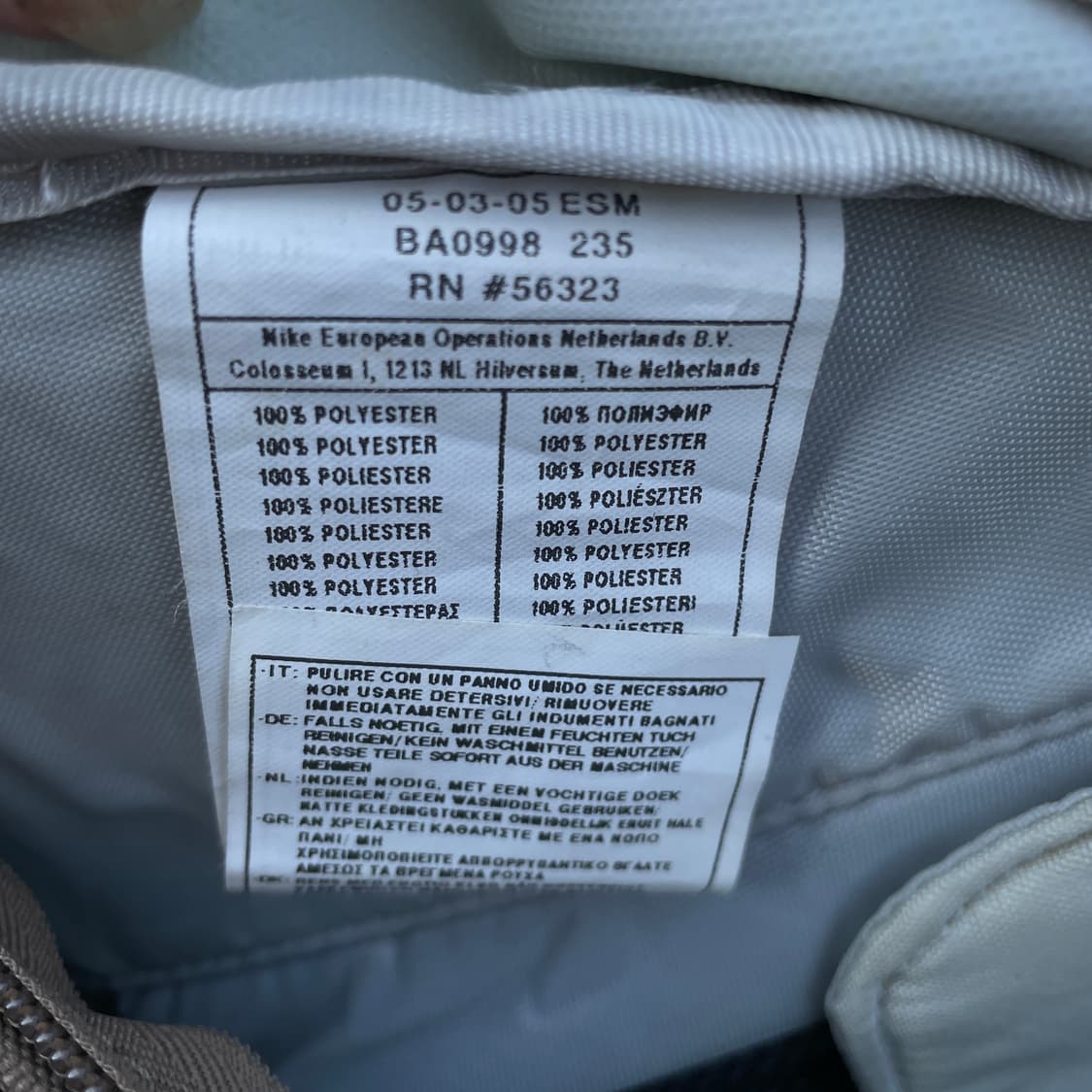 00s 나이키 대장급 브라운 슬링백 멀티포켓 올드스쿨 백팩 가방 상품이미지7