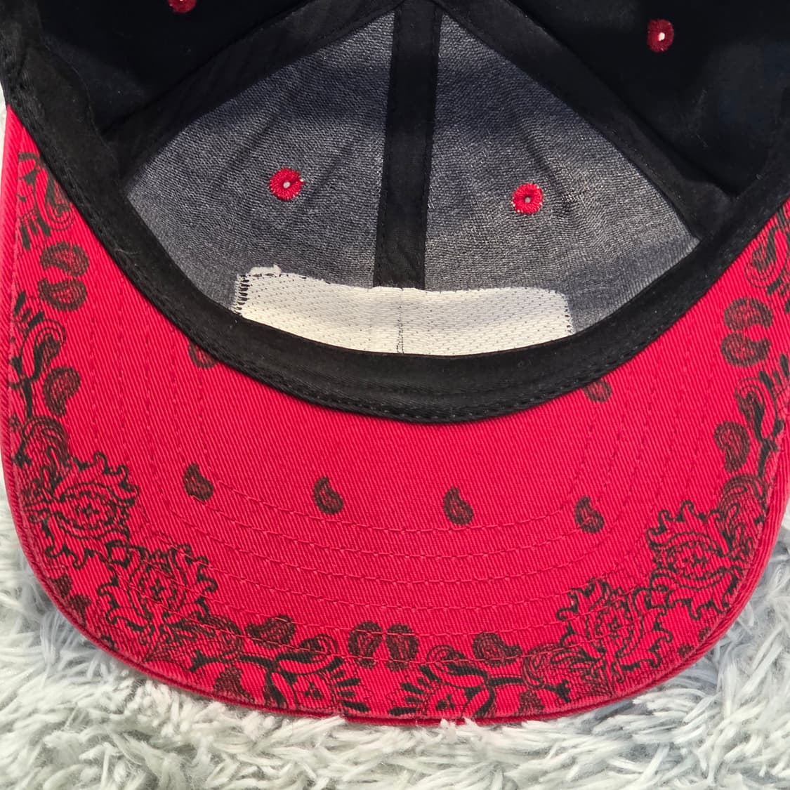 L7-7:크리틱 치킨 킬러 캡 블랙 레드 (56-59Free) 상품이미지7