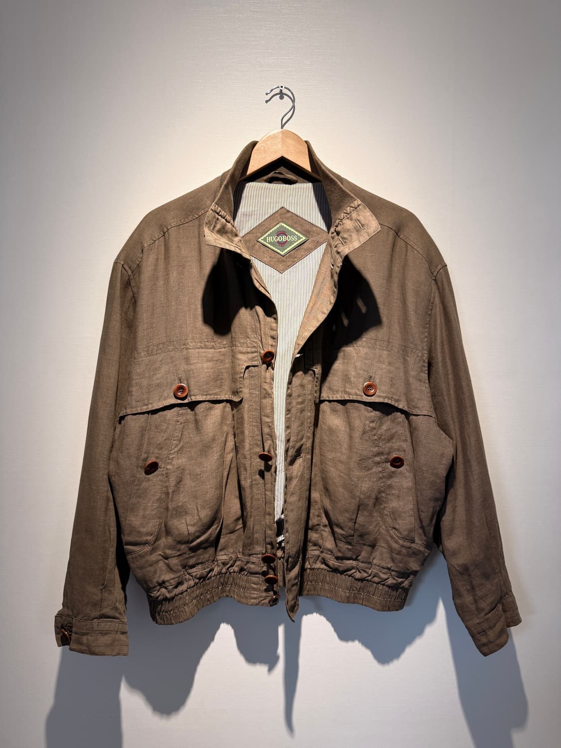 90s 'Solbiati' Linen Blouson Jacket 상품이미지3