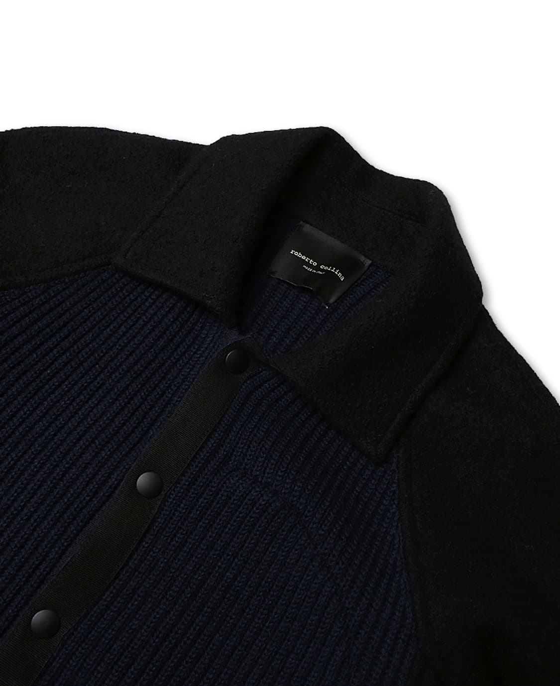 로베르토 콜리나 [Roberto Collina] 니트 칼라 블루종 자켓 상품이미지2