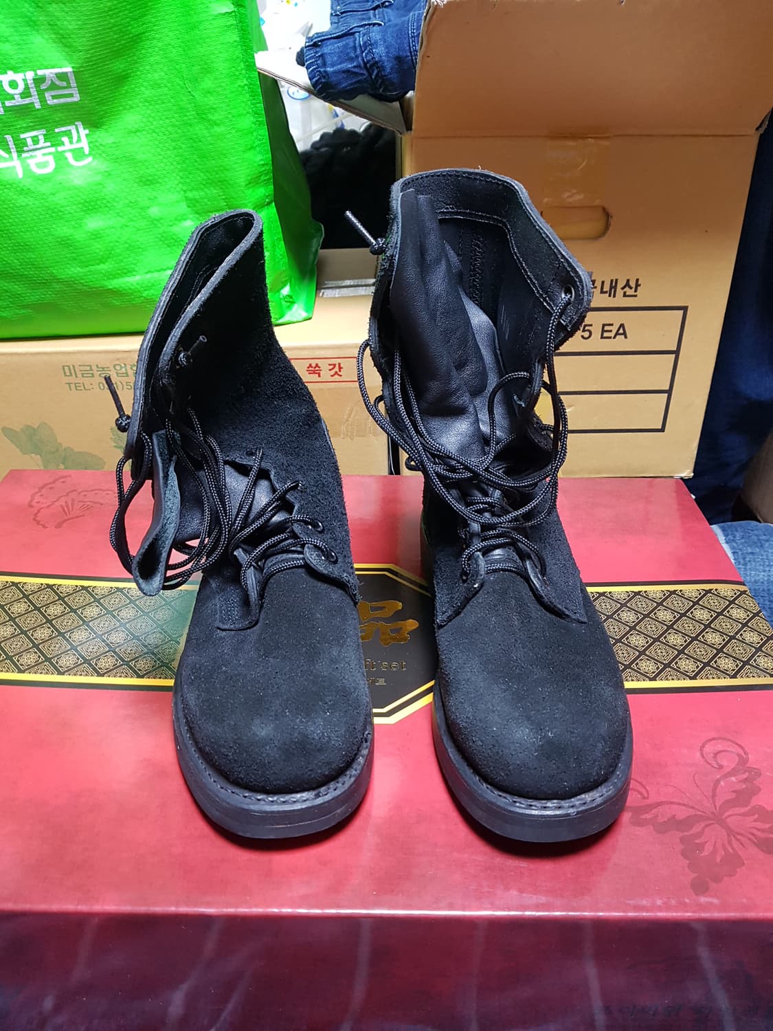 해병대 세무 워커 전투화 군화 86년 264W 11.0W 판매 상품이미지1