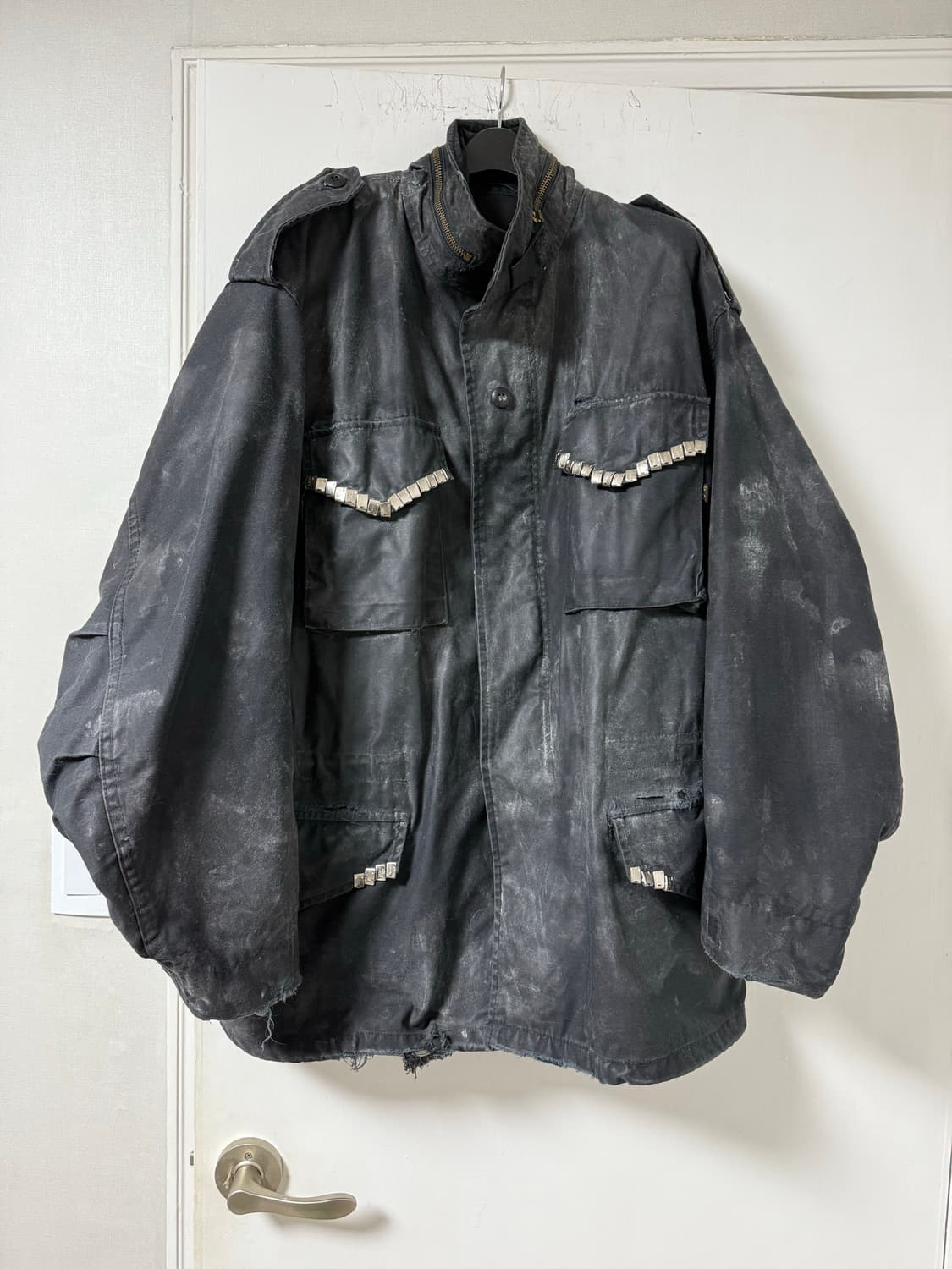 알파인더스트리 왁싱 bic 라이터캡 장식 디스트로이드 m65필드자켓 상품이미지2