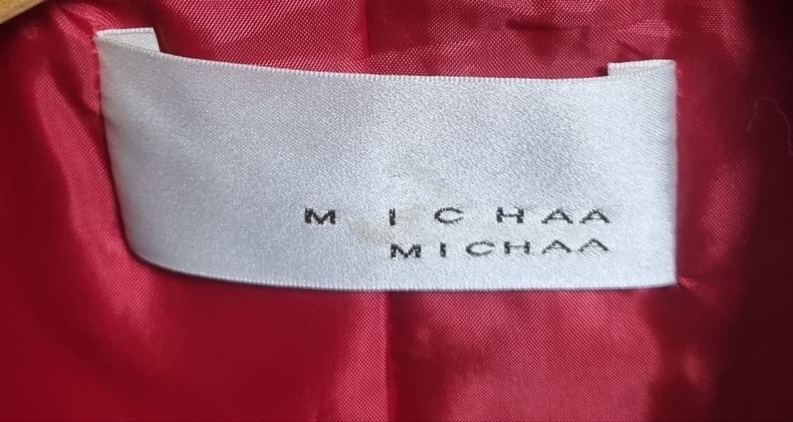 실측 XS (44) 미샤 레드 트위드 자켓 상품이미지3