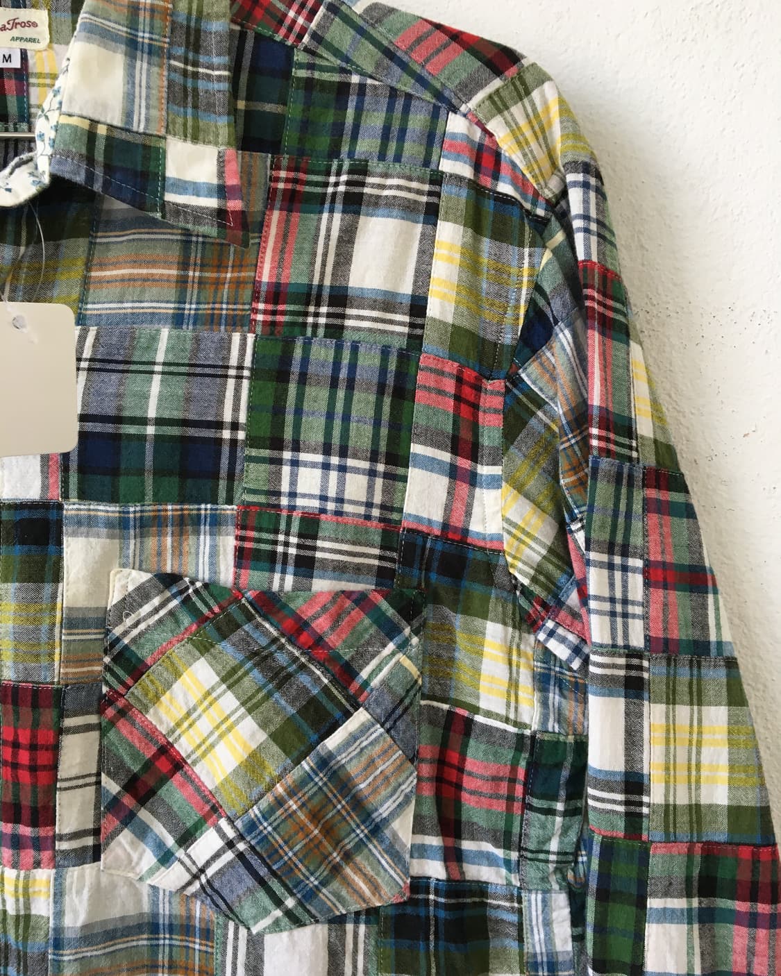 check pattern patch point shirt 상품이미지4