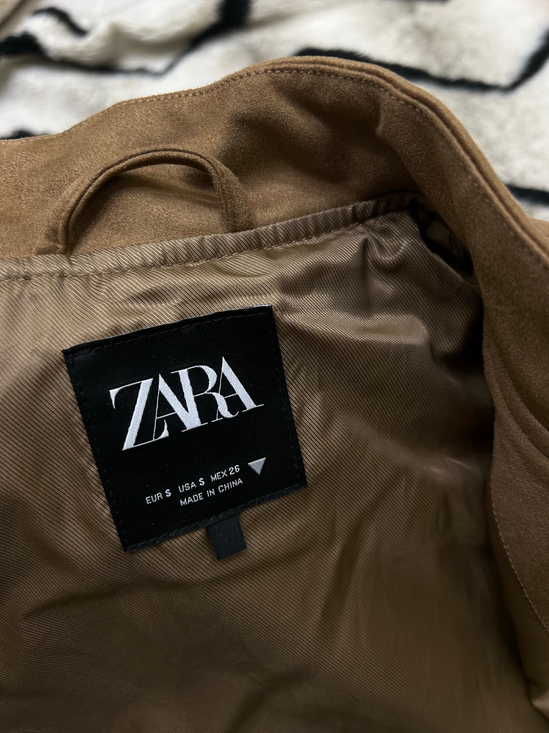 [한국M]ZARA 스웨이드 블루종 자켓/미드카멜 상품이미지5