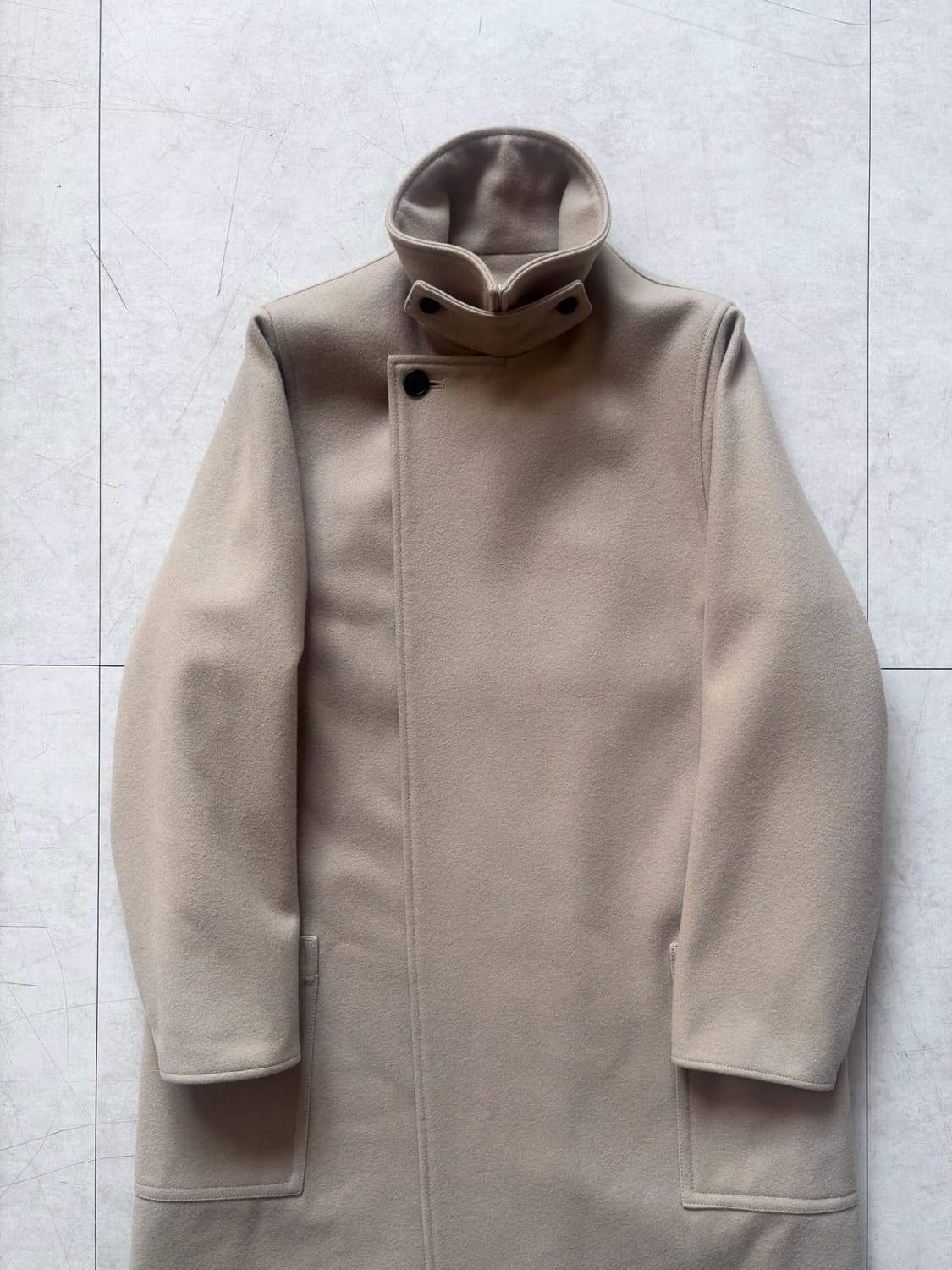 HYKE : melton wool 2-way long coat 상품이미지2