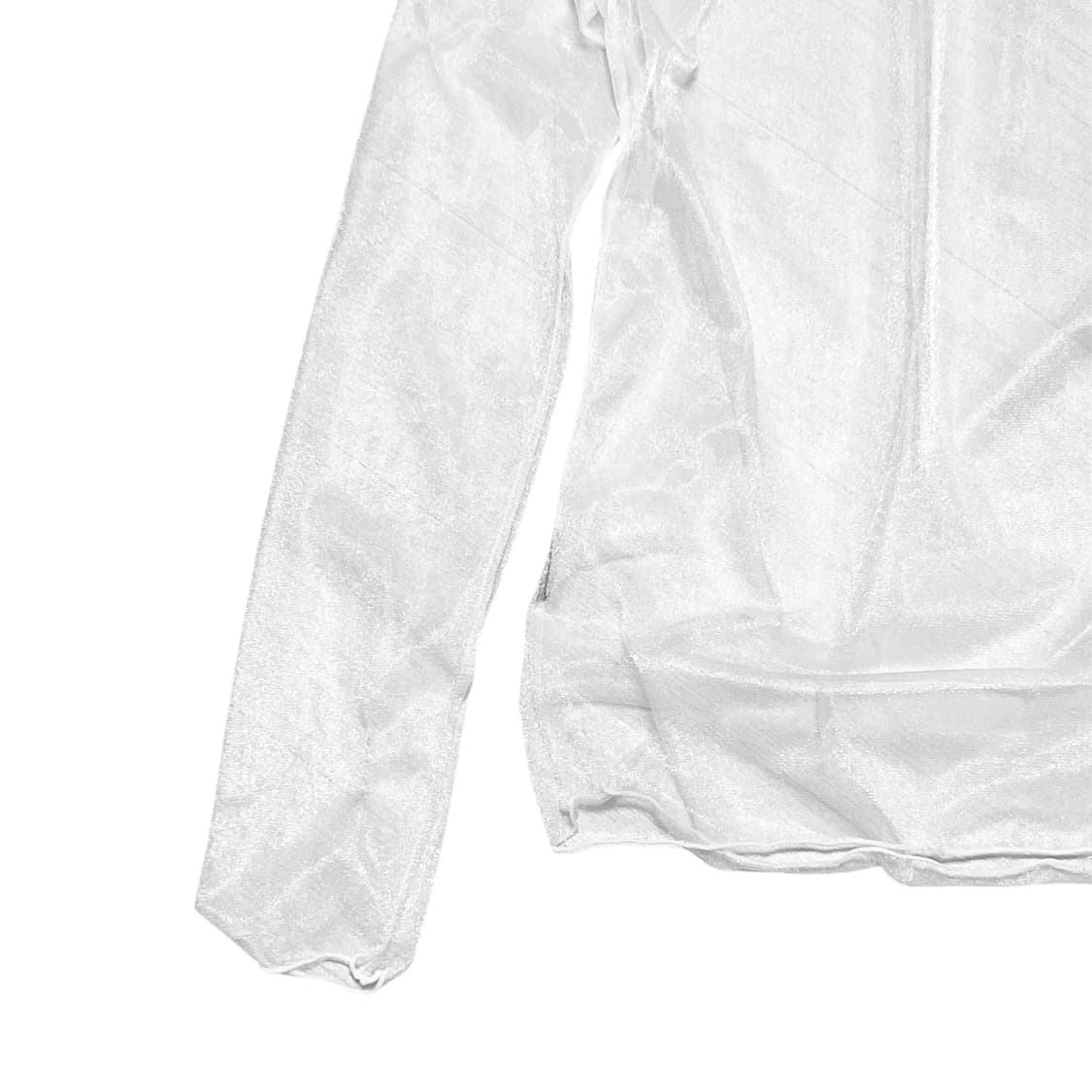 Mesh See-Through Layered Top_White 상품이미지3