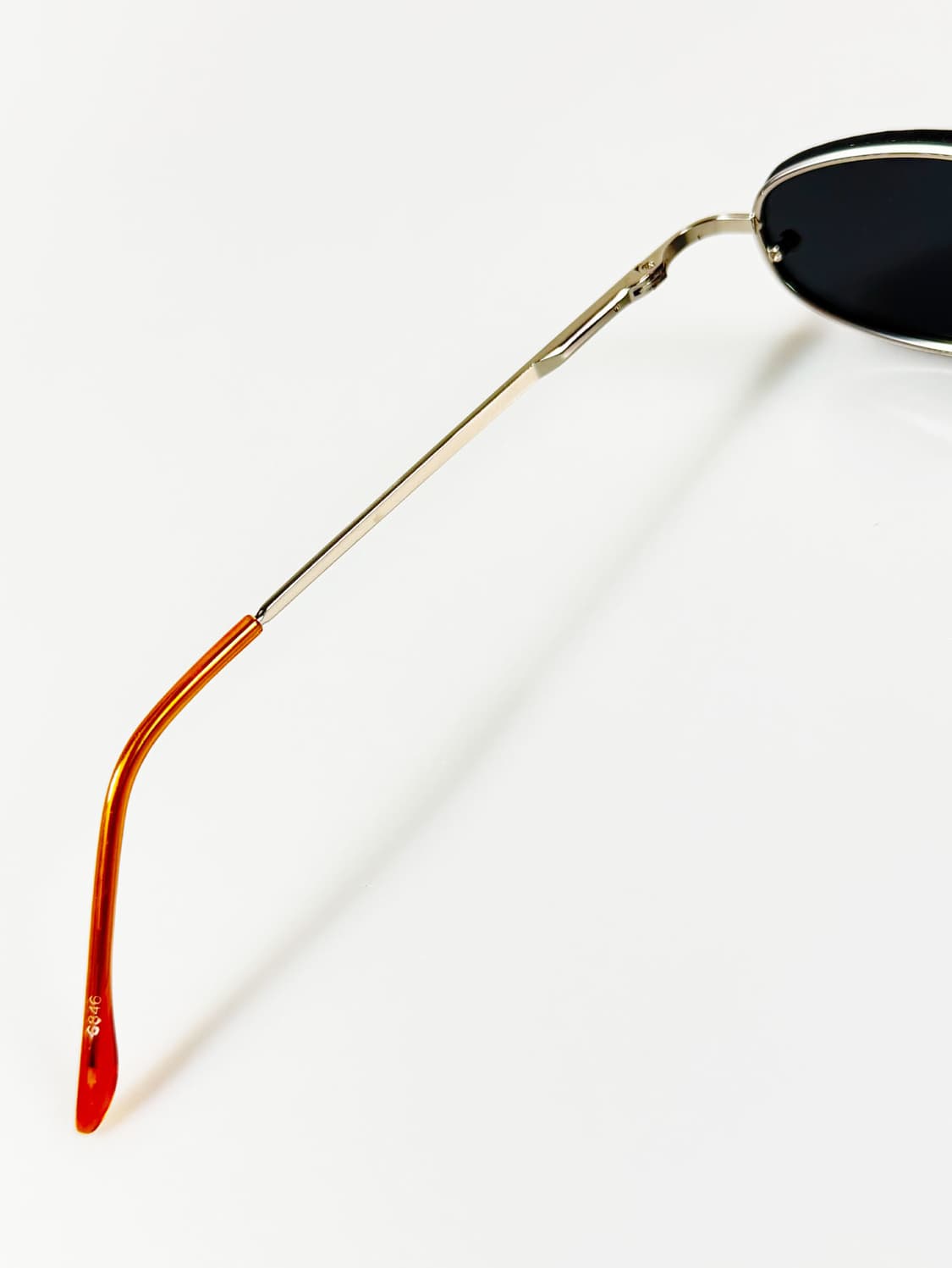 90s 실버 슬림 무테 스퀘어 메탈 빈티지 틴트 선글라스 상품이미지7