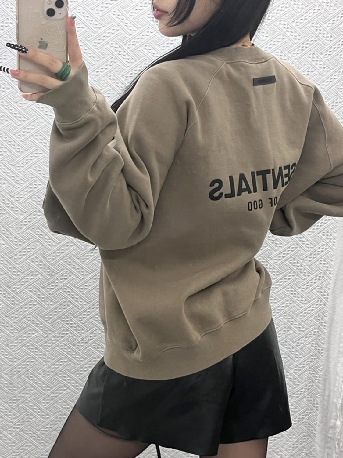 피어 오브 갓 에센셜 빈티지 모던 캐주얼 빅로고 맨투맨 M C10227 상품이미지1