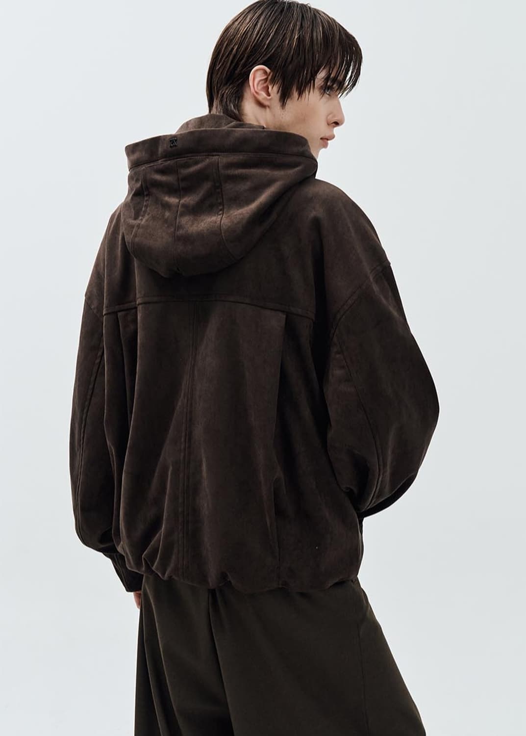 송지오 25FW 브라운 스웨이드 후드 점퍼 상품이미지6