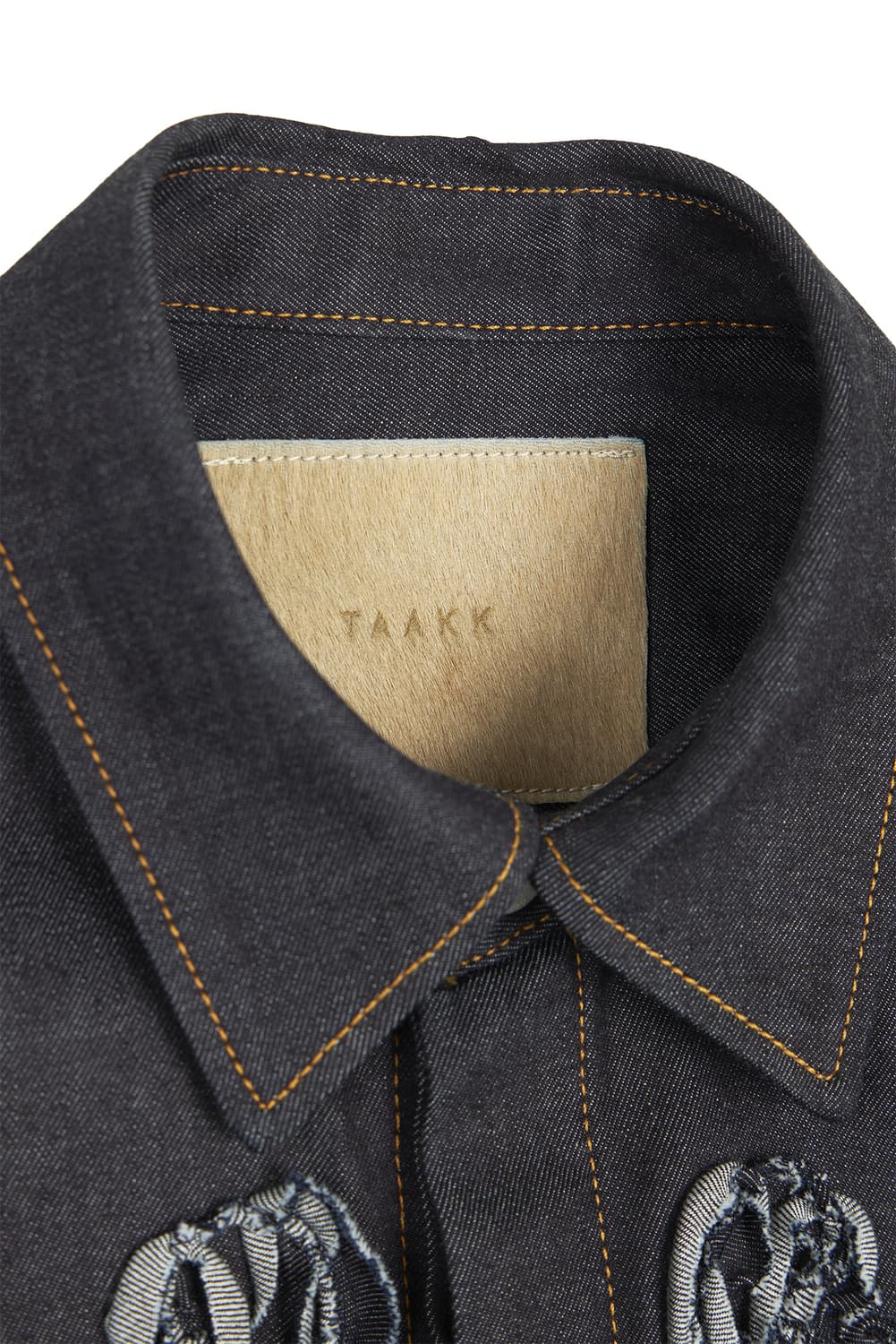 새상품 탁 TAAKK 센터 디테일 데님 셔츠 3사이즈 상품이미지4