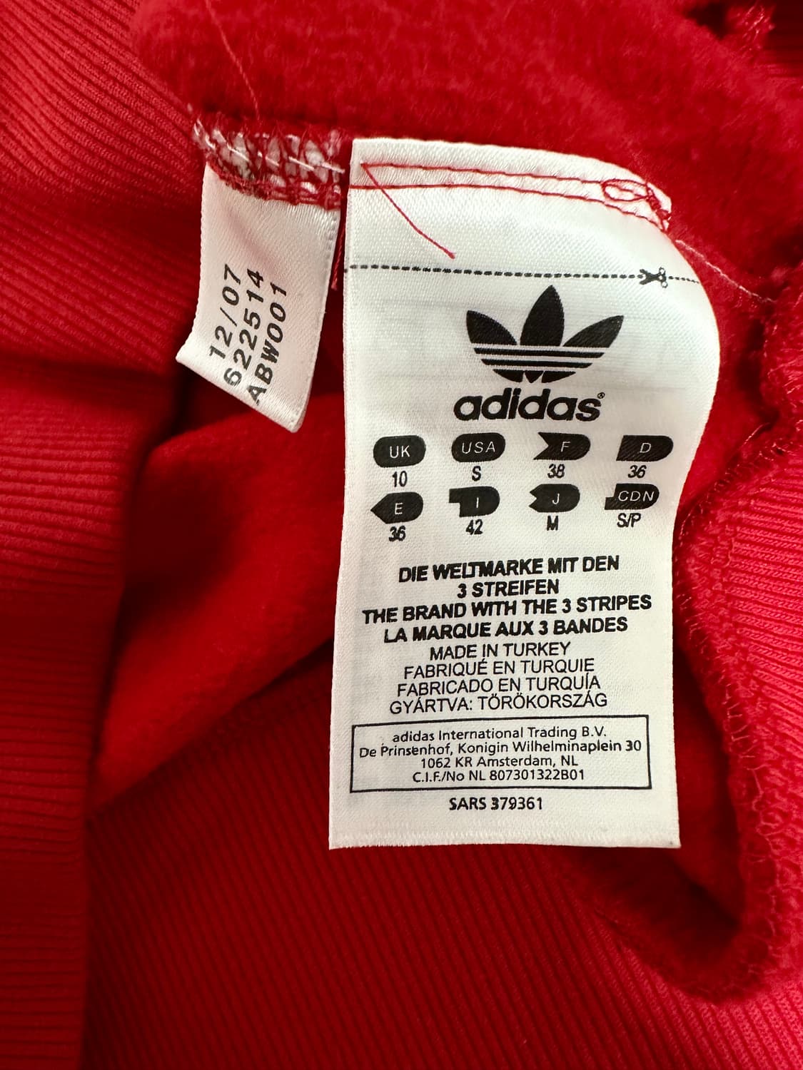 아디다스 토론토 레드 후드티 상품이미지5