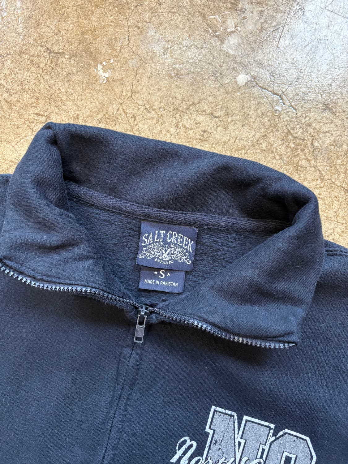 빈티지 스웻 하이넥 집업 상품이미지5