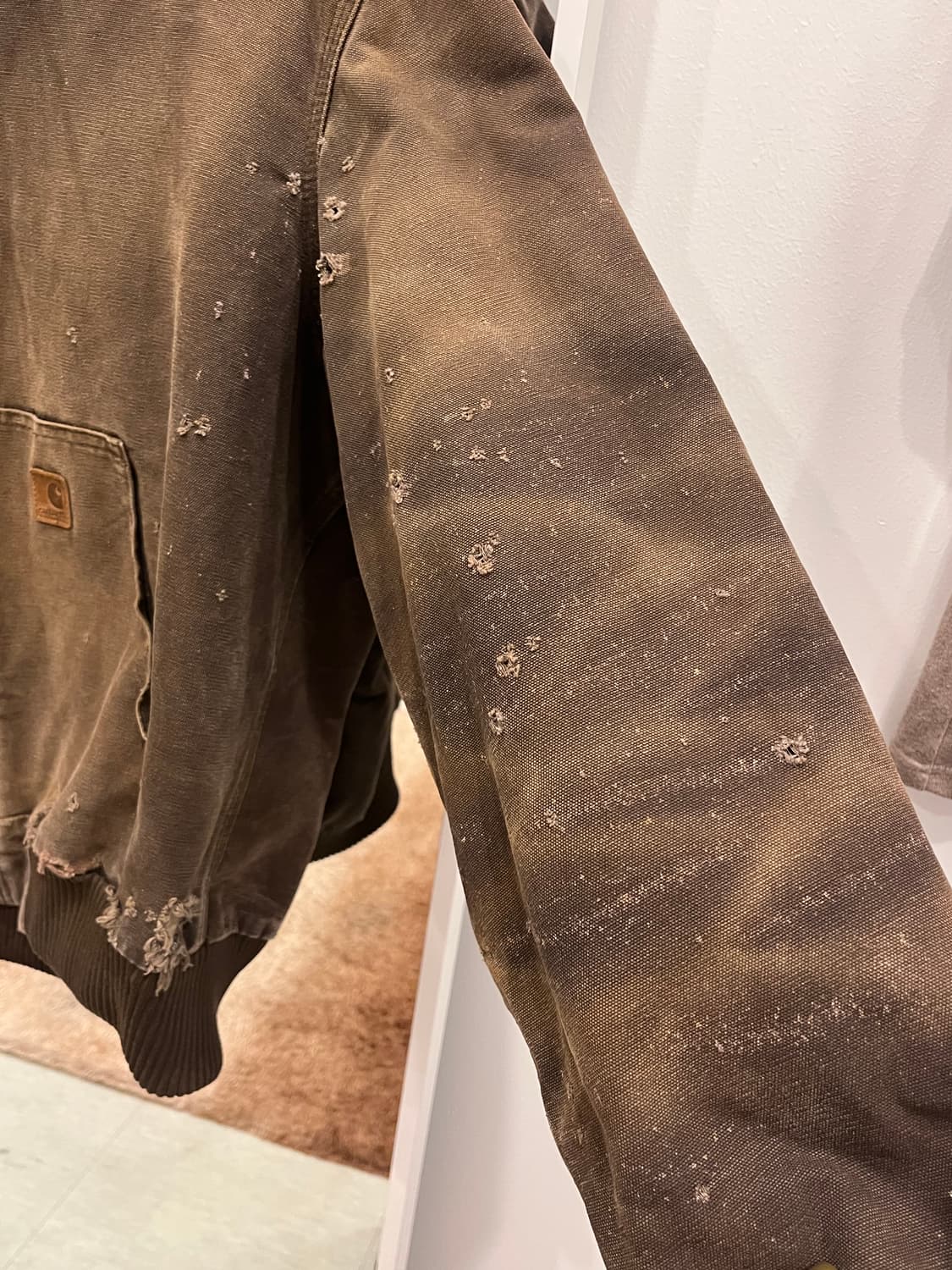Carhartt 칼하트 디스트로이드 덕 액티브 후드 워크 자켓 상품이미지8