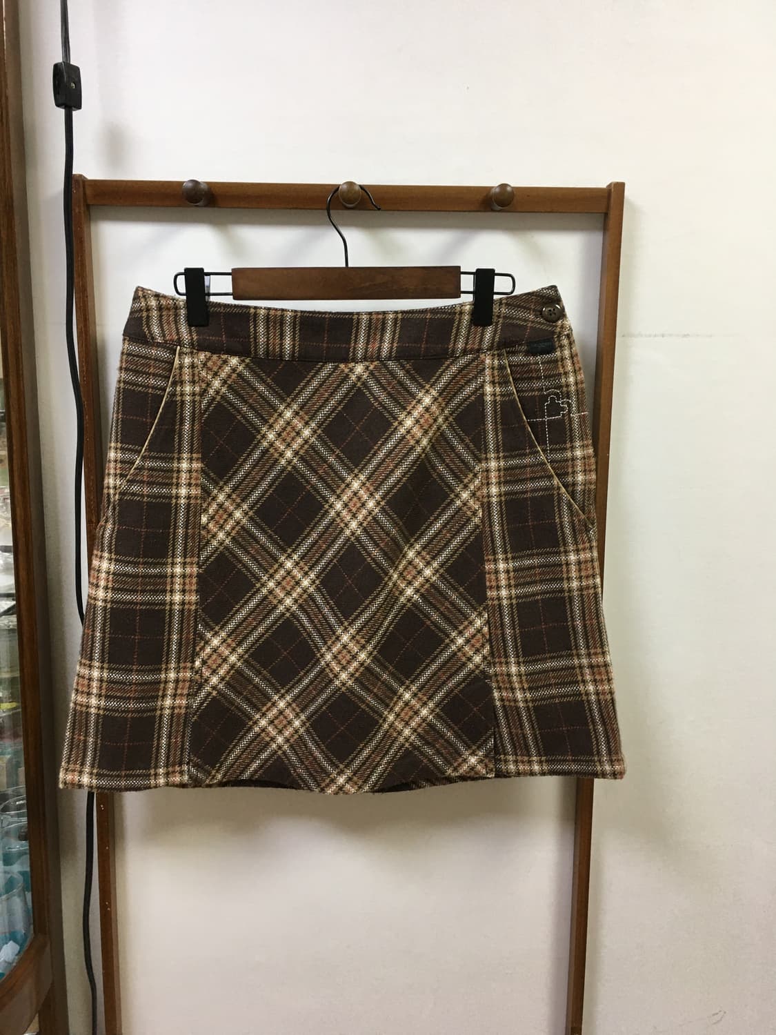 체크 패턴 스커트 상품이미지1