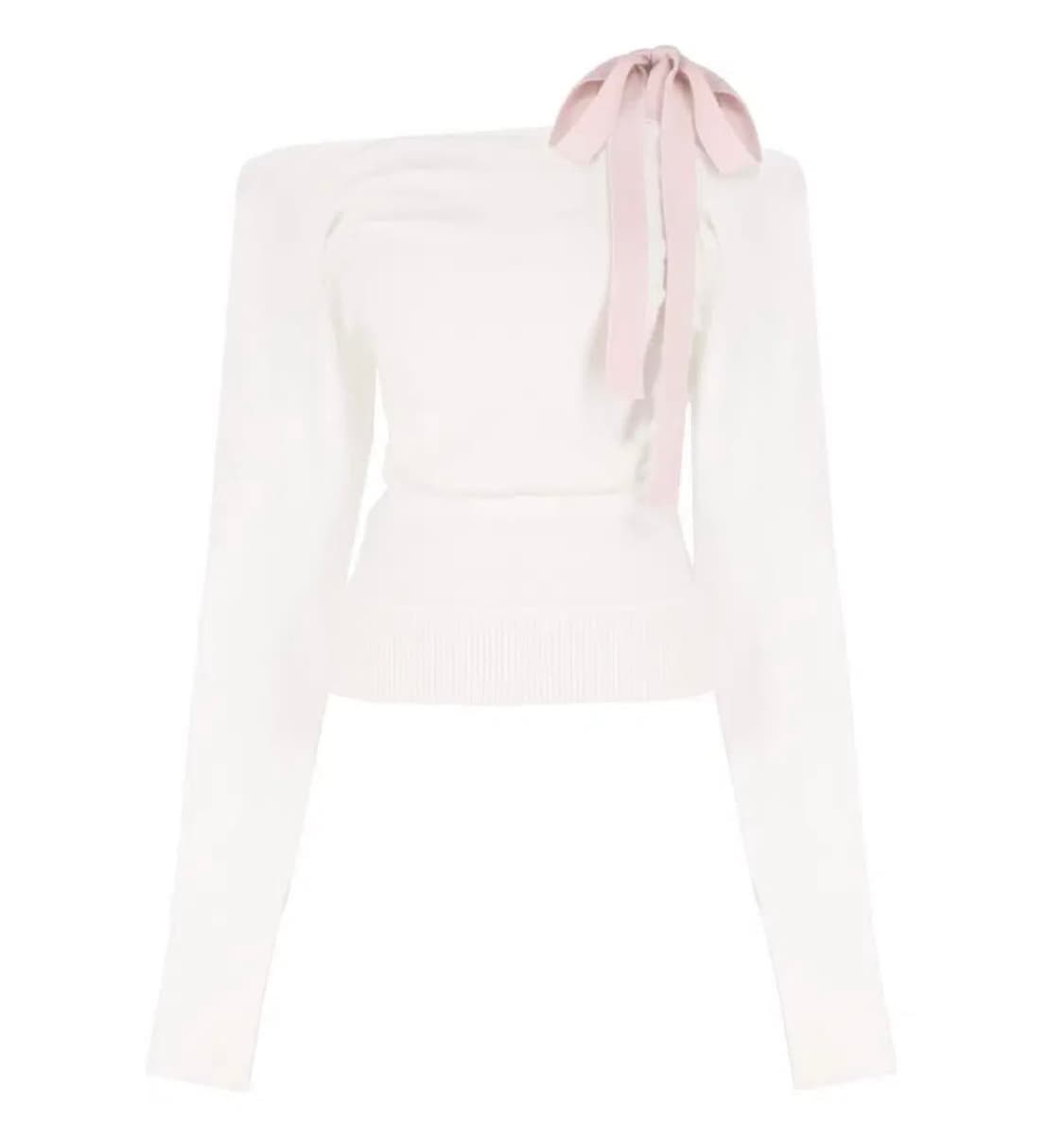 클리시어 스트로베리 크림 원 리본니트 상품이미지1