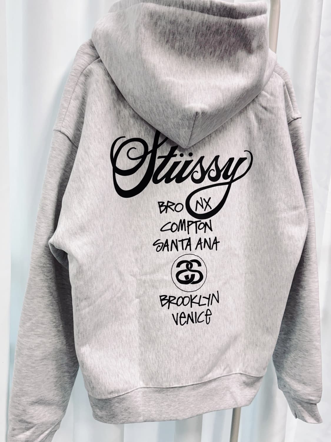 [새상품] 스투시 월드투어 기모 후드집업 상품이미지2