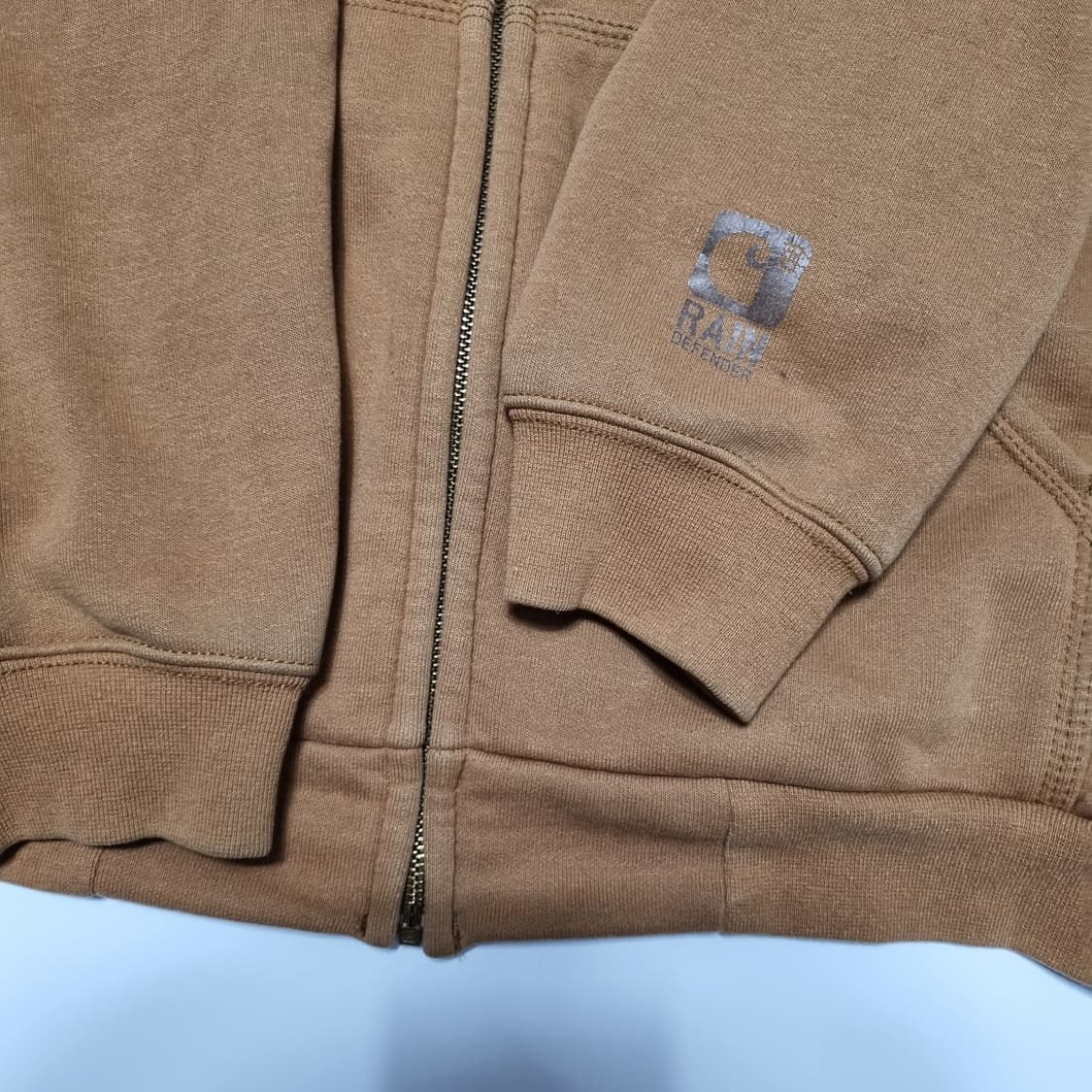 칼하트 레인디펜더 된장 후드집업  상품이미지7