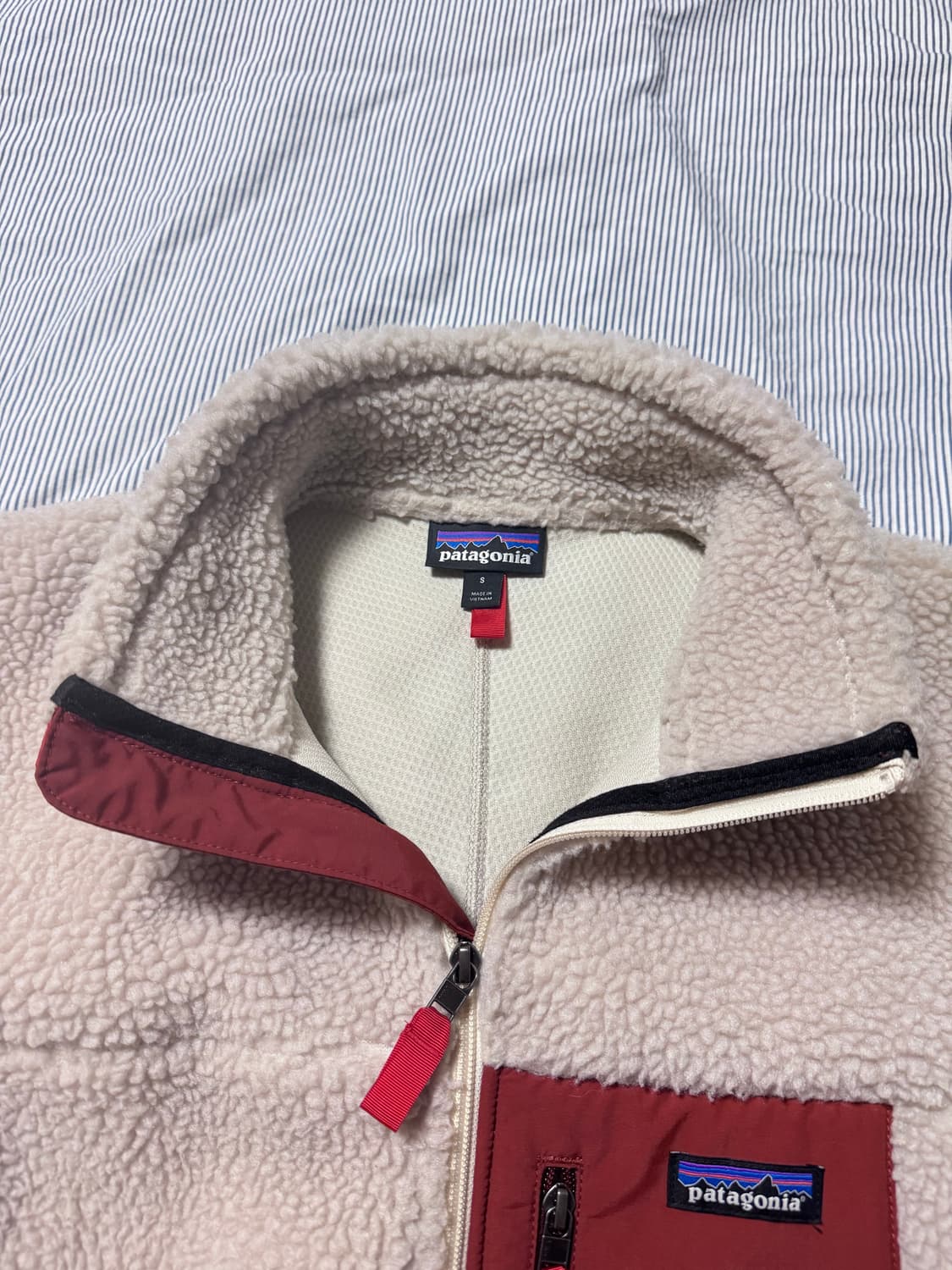 (SS급) 파타고니아 클래식 레트로 X 자켓 내츄럴 반 레드  상품이미지7
