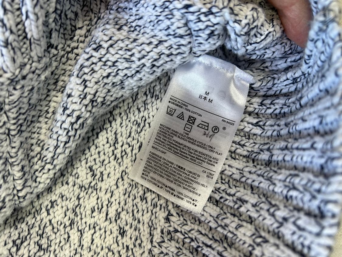 GAP 코튼 숄에리 가디건(남성M) 상품이미지8