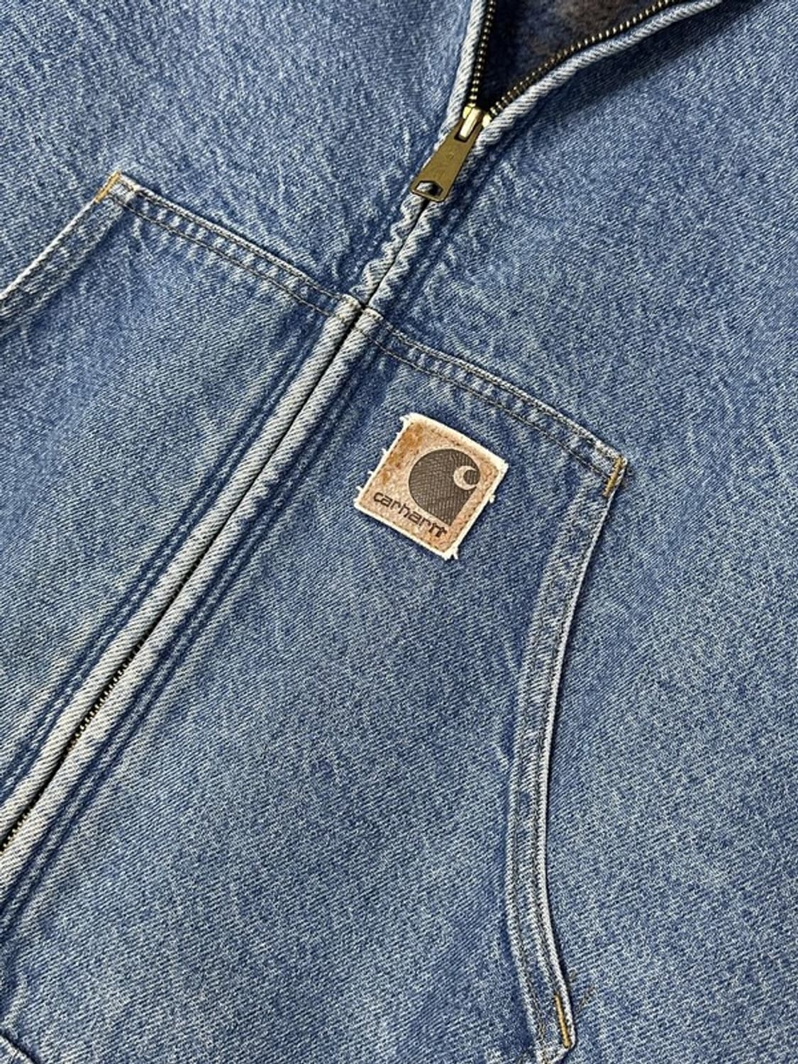[M] CARHARTT 90ss JB1198 액티브 데님후드자켓 상품이미지3