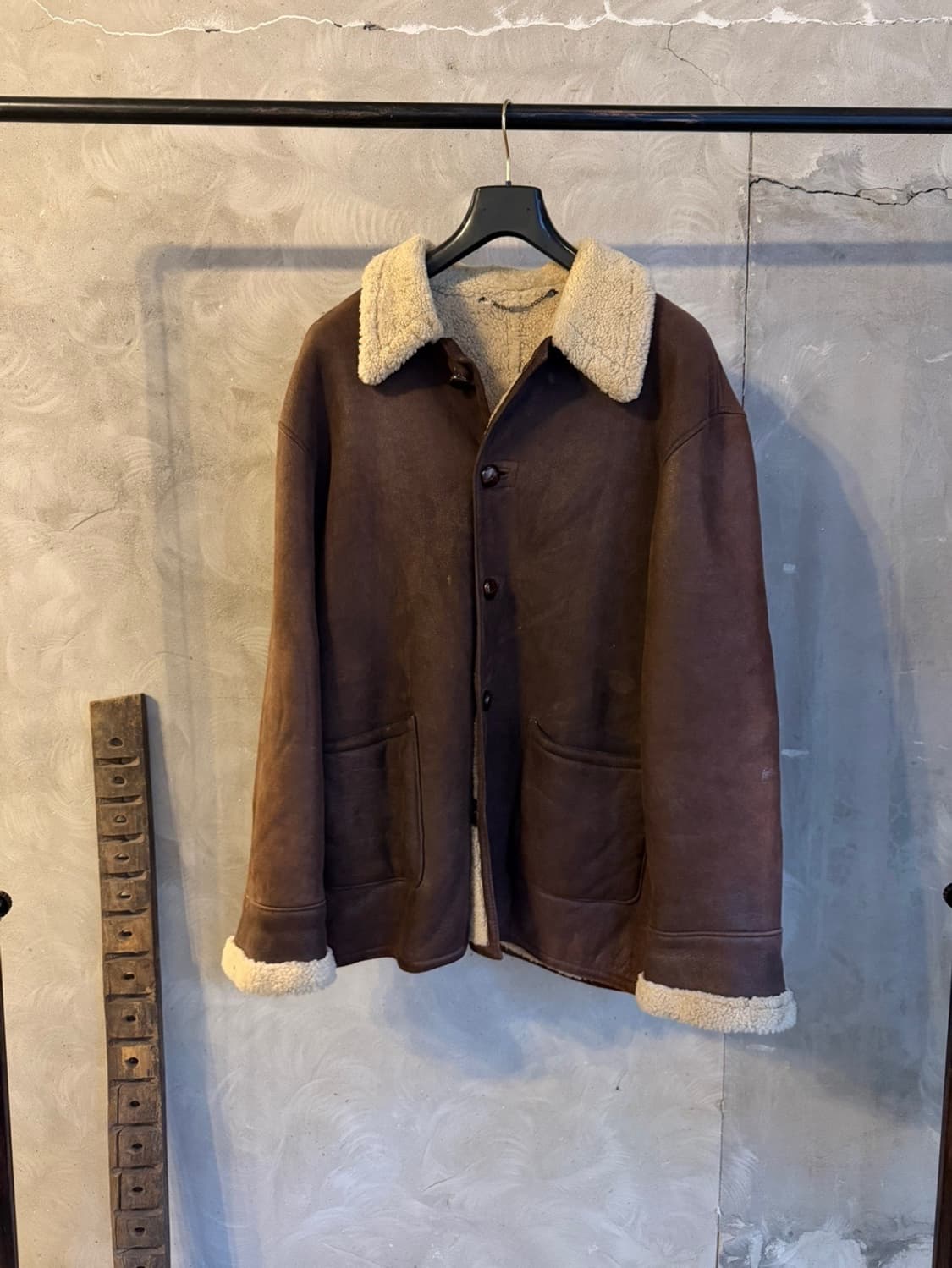 VTG 시어링 레더 자켓 100 상품이미지8