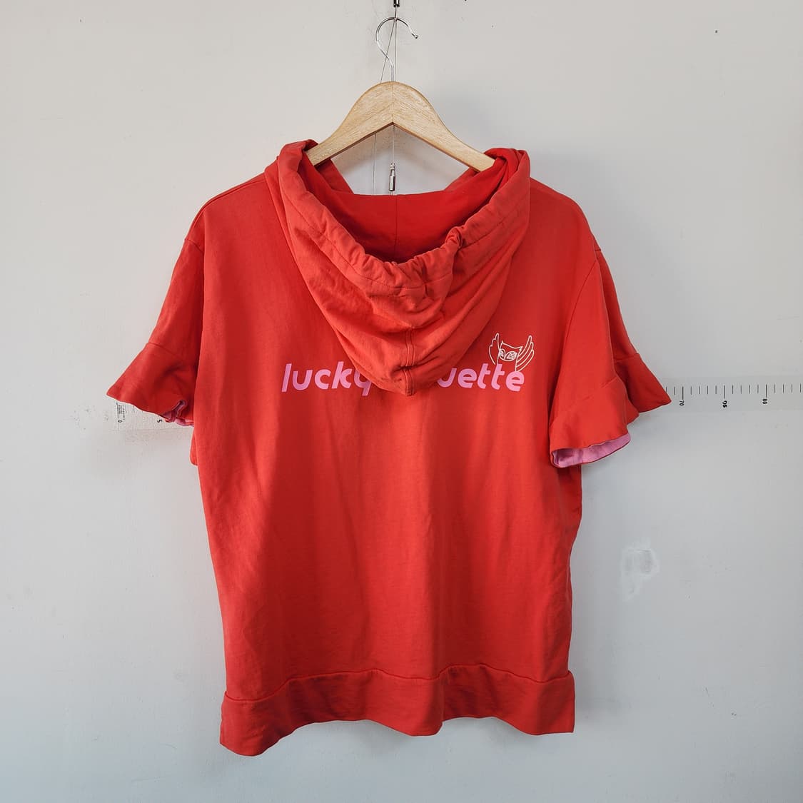 럭키슈에뜨 반팔 후드티 상품이미지4