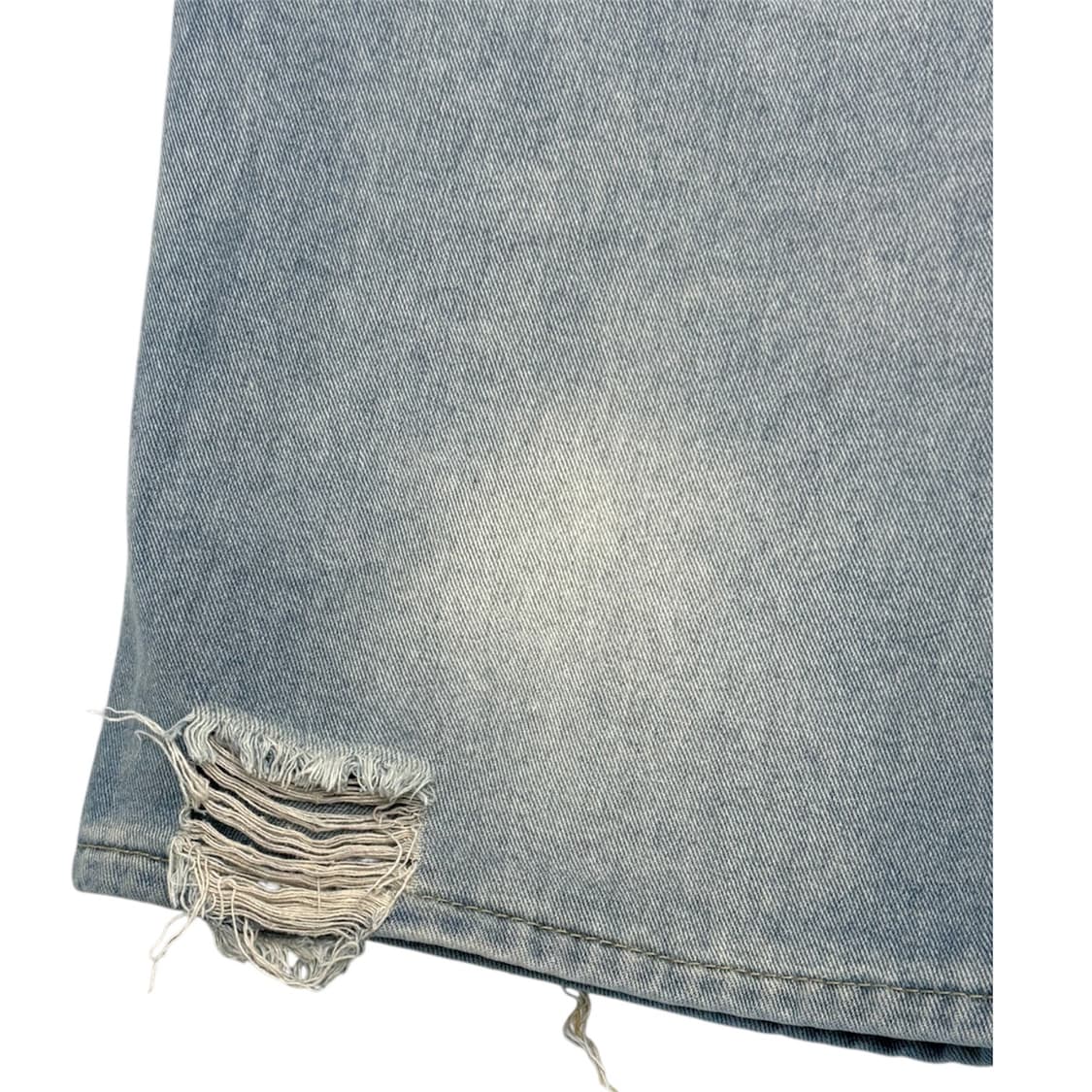 데미지 빈티지 크림워싱 데님 팬츠  상품이미지3