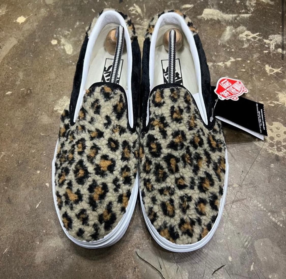 265) 새제품 반스 뽀글이 레오파드 부클 슬립온 스니커즈 운동화 상품이미지2