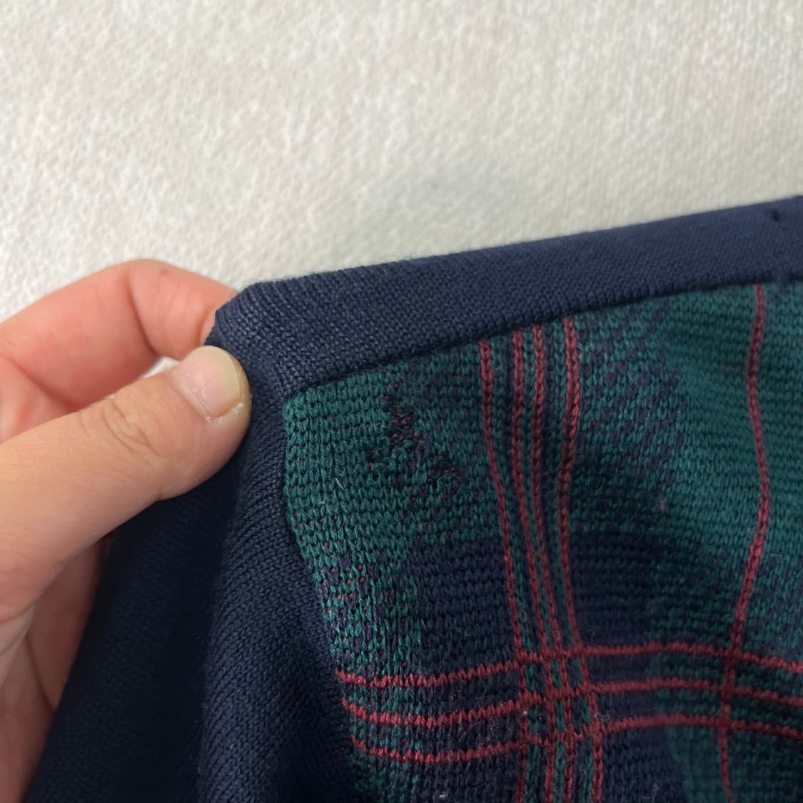 100 입생로랑 93s 아카이브 체크 가디건 상품이미지6