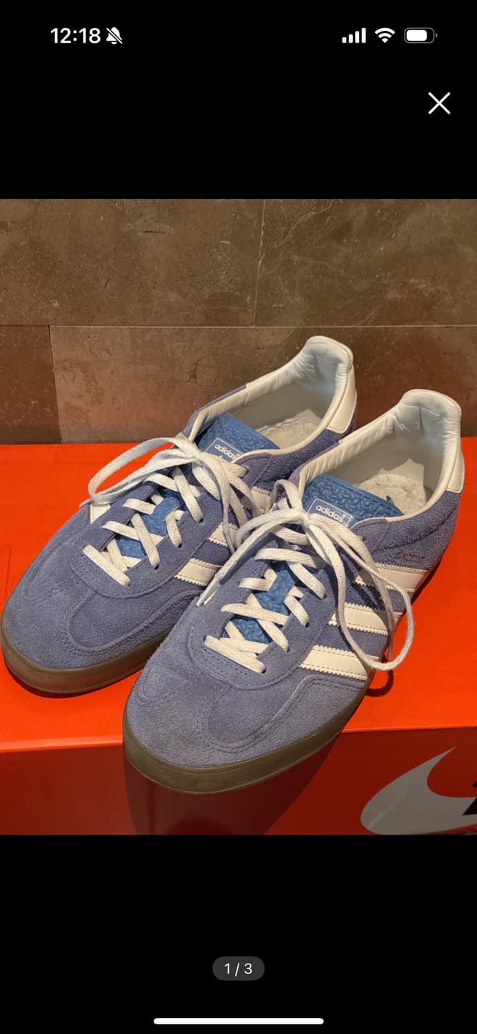 아디다스 가젤 인도어블루 퓨전 클라우드 화이트(W) 260 상품이미지1