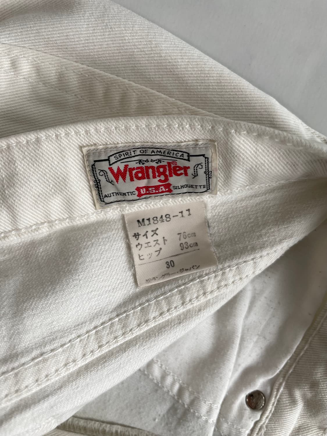 랭글러 화이트진 데님팬츠 30사이즈 상품이미지6