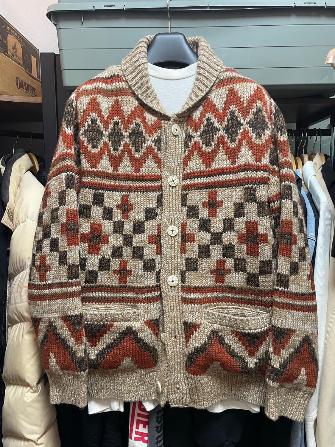 페로우즈 나바호 숄카라 가디건 / L 상품이미지1