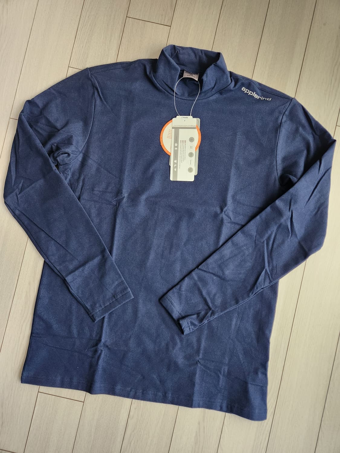 택새상품)애플라인드 남성 다우니 H넥 골프 기모 이너웨어 HGWMTS 사 상품이미지2