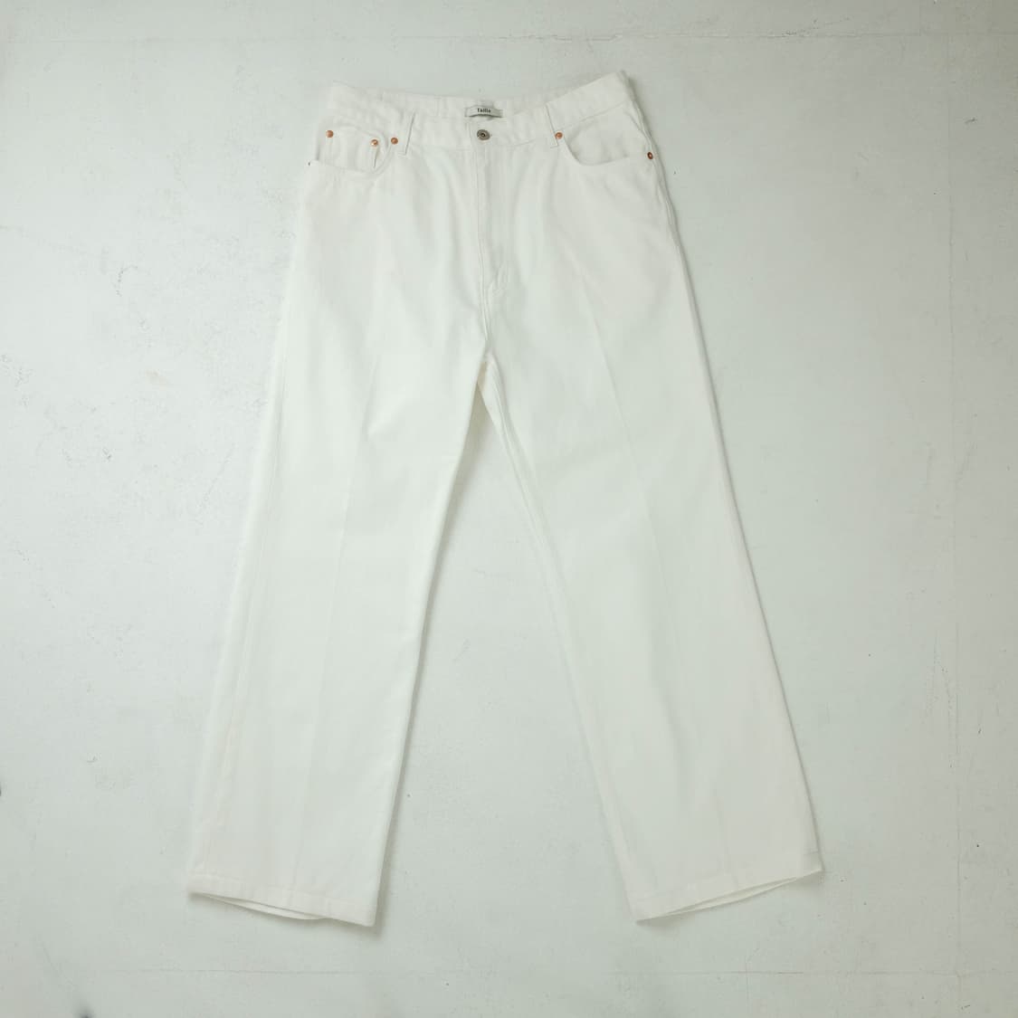 TAILLE 타일레 데님 트라우저 화이트 (3사이즈-32,33사이즈) 상품이미지2