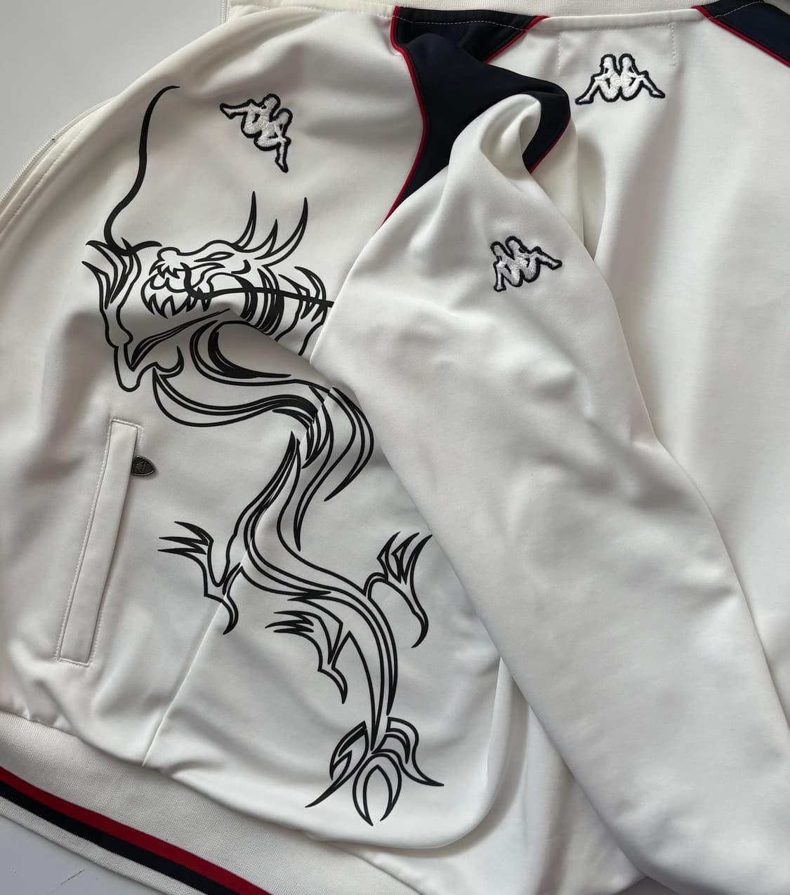 Kappa 카파 화이트 드래곤 트랙 져지  상품이미지4