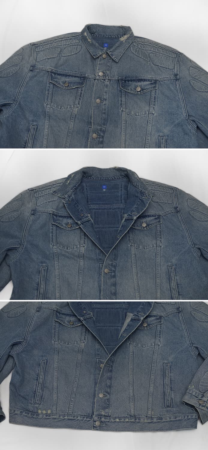 이지 갭 발렌시아가 패디드 데님 자켓 USA 메이드 (L / 105+) 상품이미지4